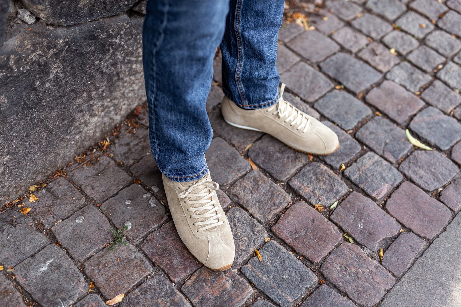 Skolyx Premium low trainers mörk sand mocka