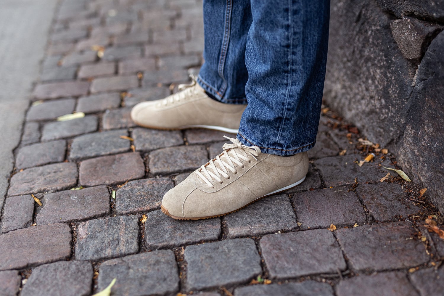 Skolyx Premium low trainers mörk sand mocka