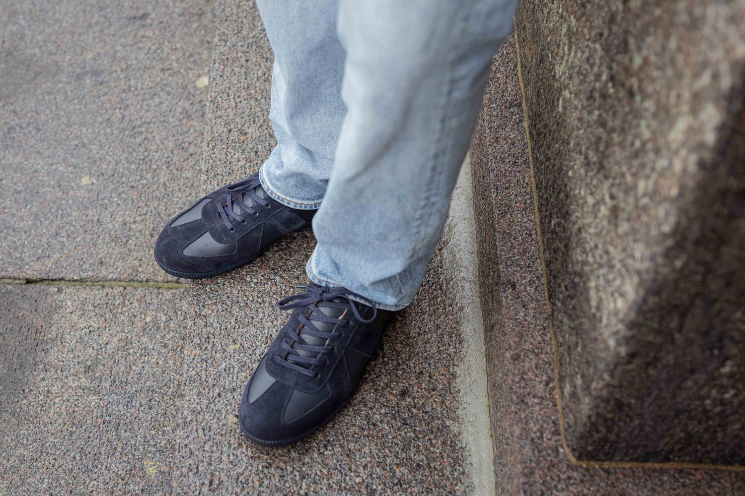 Skolyx premium GAT zapatilla azul oscuro con suela oscura