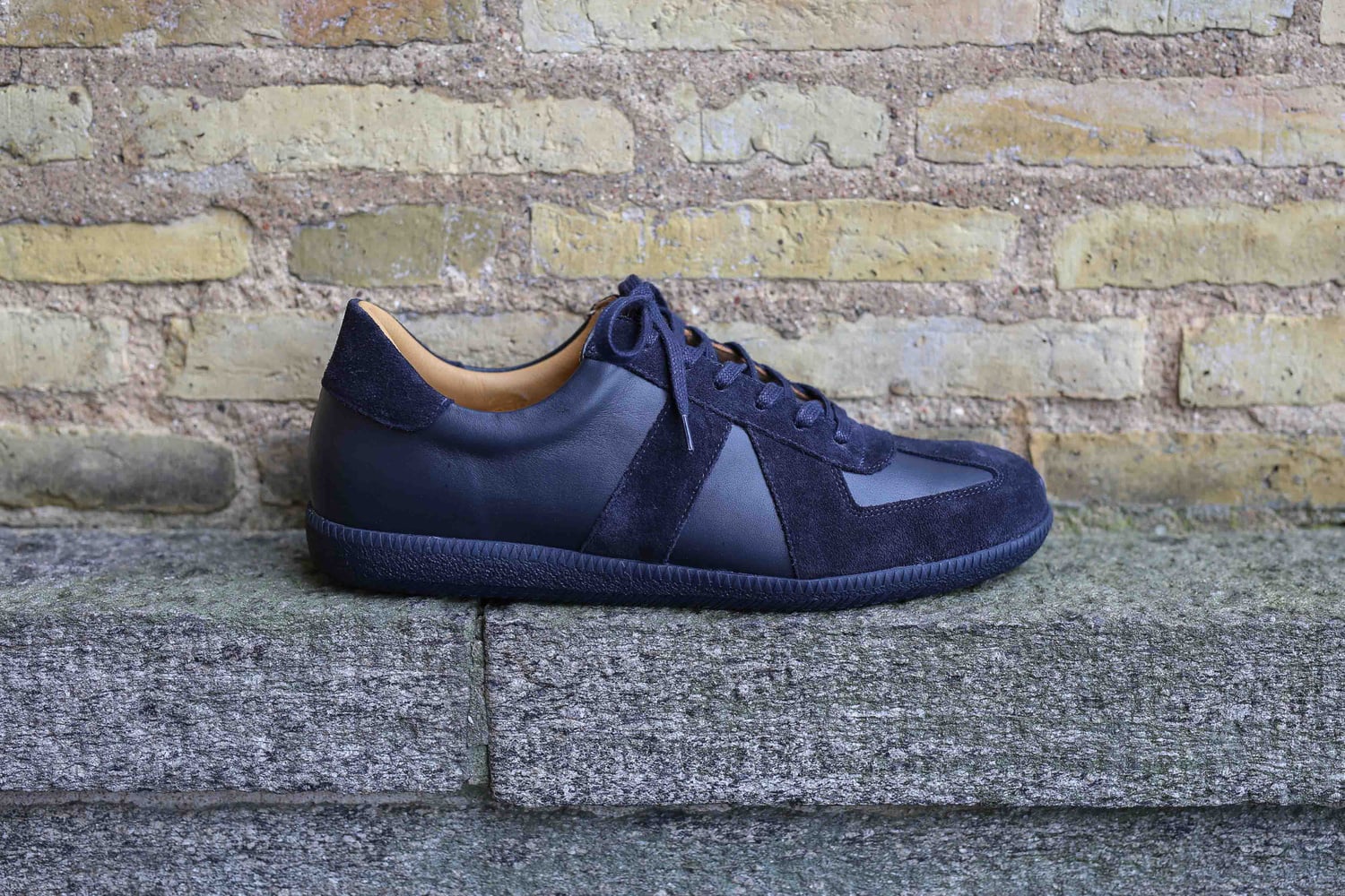 Skolyx premium GAT zapatilla azul oscuro con suela oscura