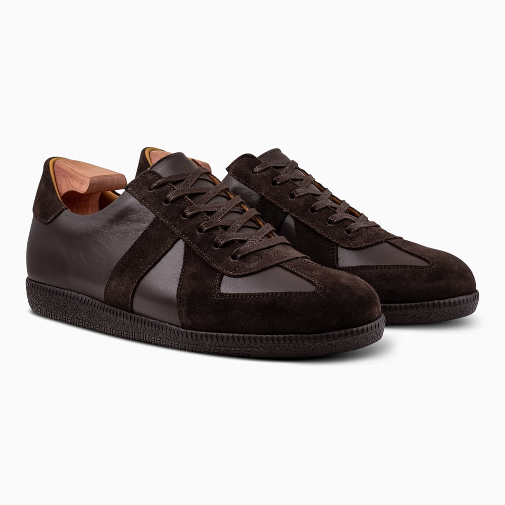 Skolyx premium GAT sneaker donkerbruin met donkere zool