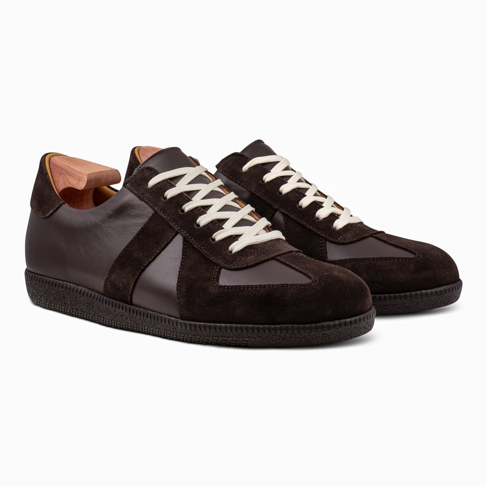Skolyx premium GAT sneaker donkerbruin met donkere zool