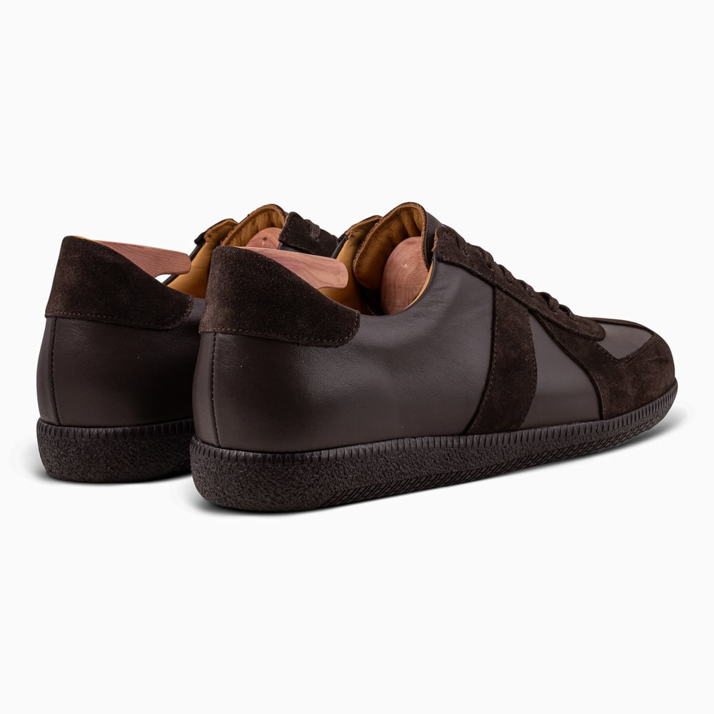 Skolyx premium GAT sneaker donkerbruin met donkere zool