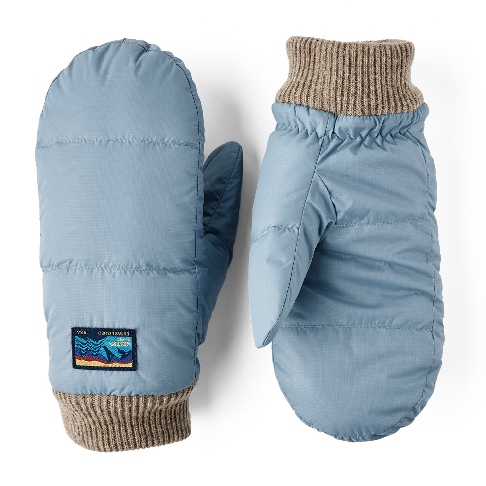 Hestra Otra mittens light blue