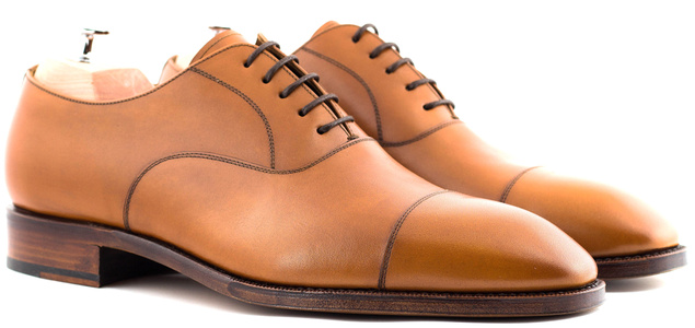 Yanko Plain cap toe oxford dark brown | Skolyx