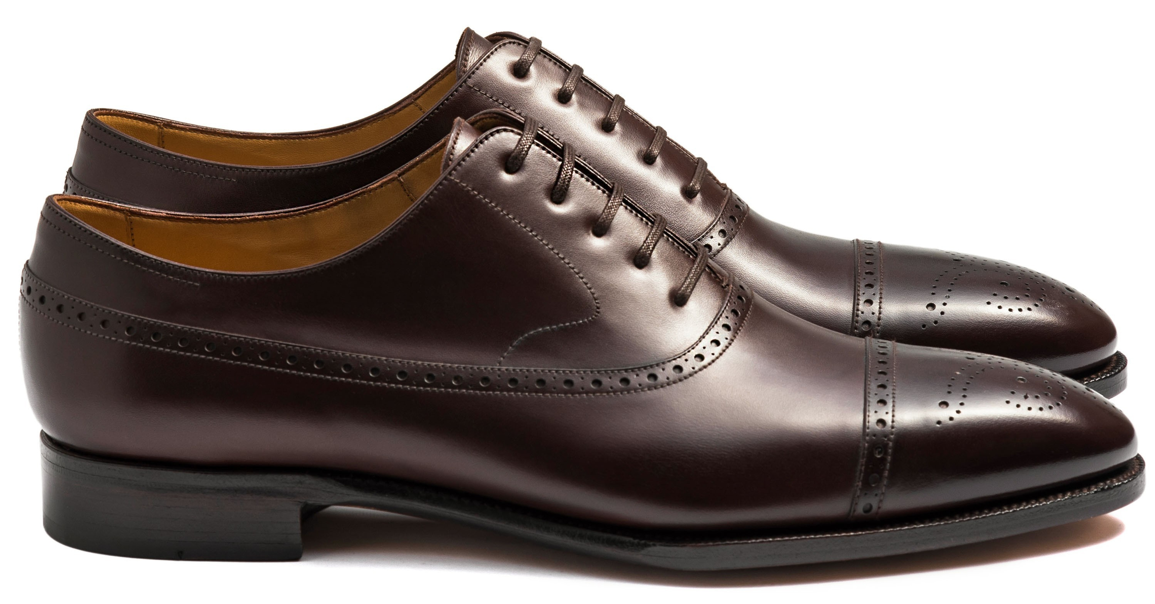 TLB Artista Balmoral Semi Brogue Vegano Dark Brown | Skolyx