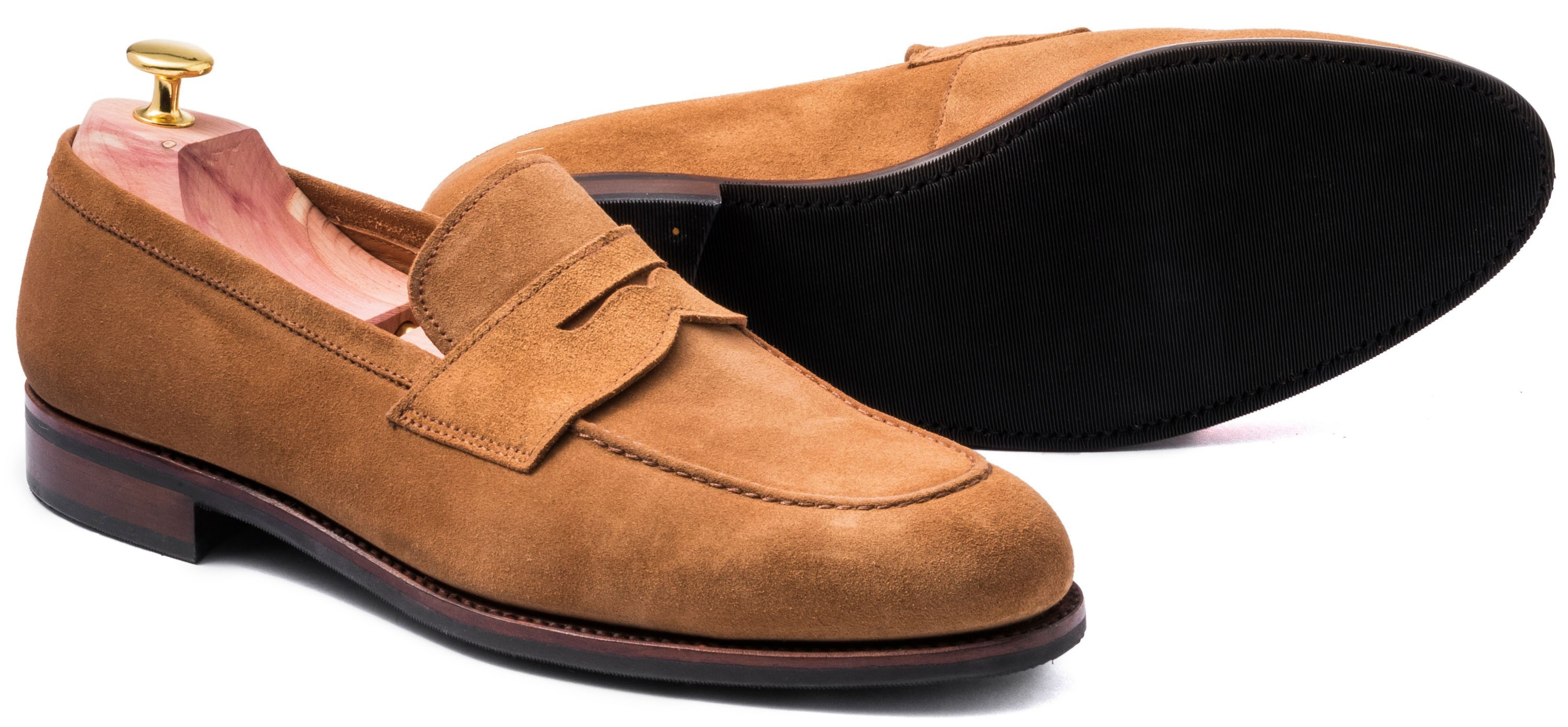 愛用 Skolyx Penny Loafer Light Brown Suede | Skolyx 靴