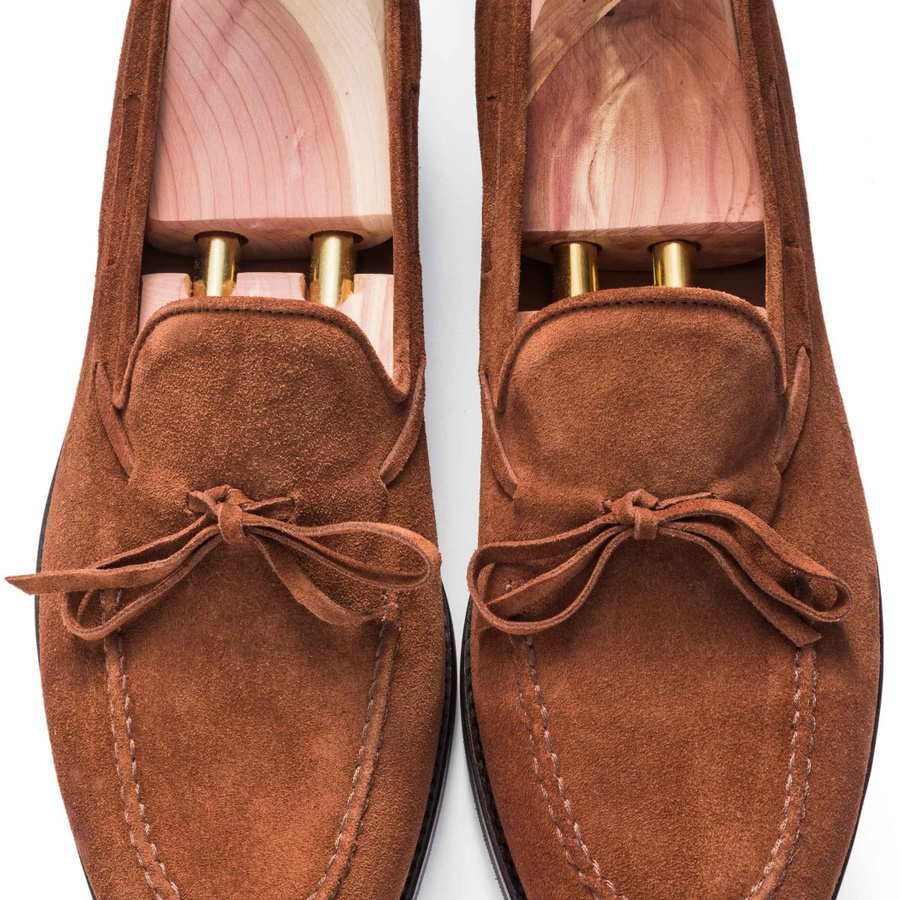 Skolyx String Loafer Light Brown Suede | Skolyx