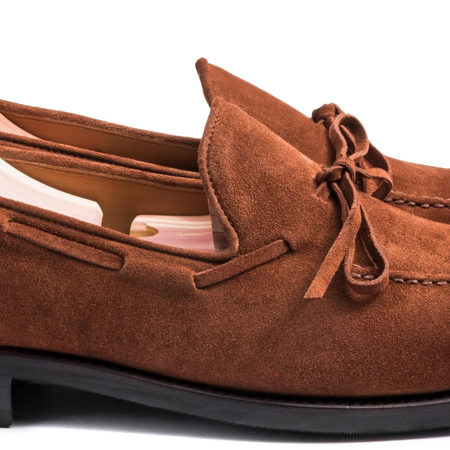 Skolyx String Loafer Light Brown Suede | Skolyx