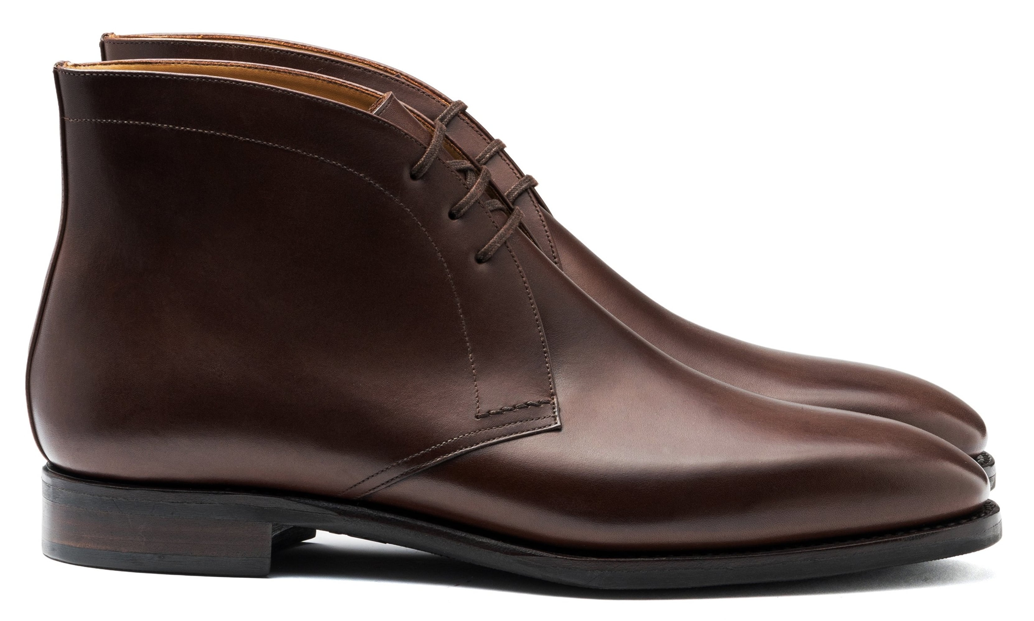 Charles Albert Men\'s Brown Chukka Boots Carlos Santos 7991 Charlie Chukka Boots In Dark Brown  main image 2