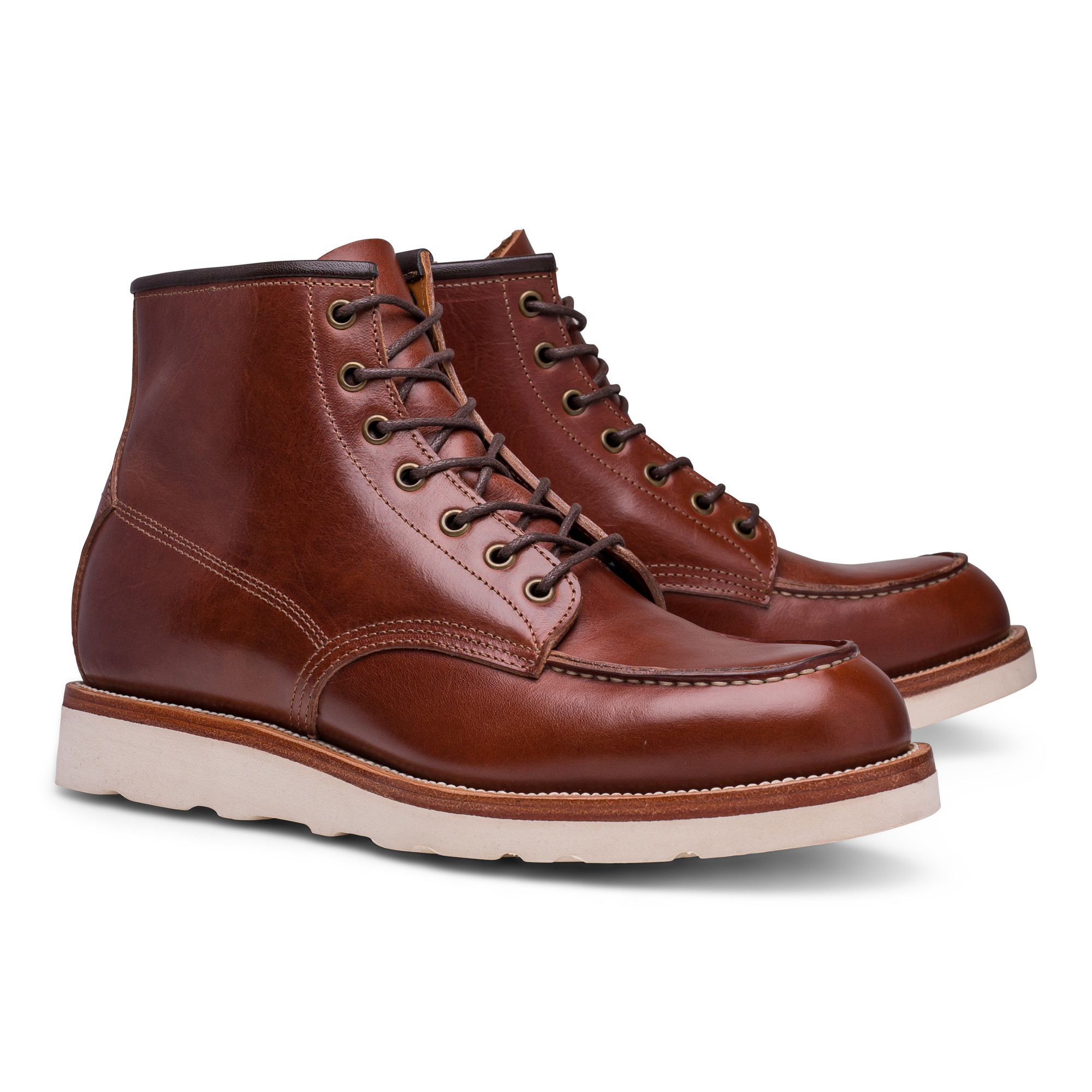 モココ Midas x Skolyx Moc toe boot brown pullup | Skolyx