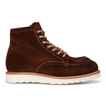【IONSEOUL】Solea Buckle Suede Middle Boots 4JH694 Ankle Boots Block Heel Round Toe Casual Women's Side Zip