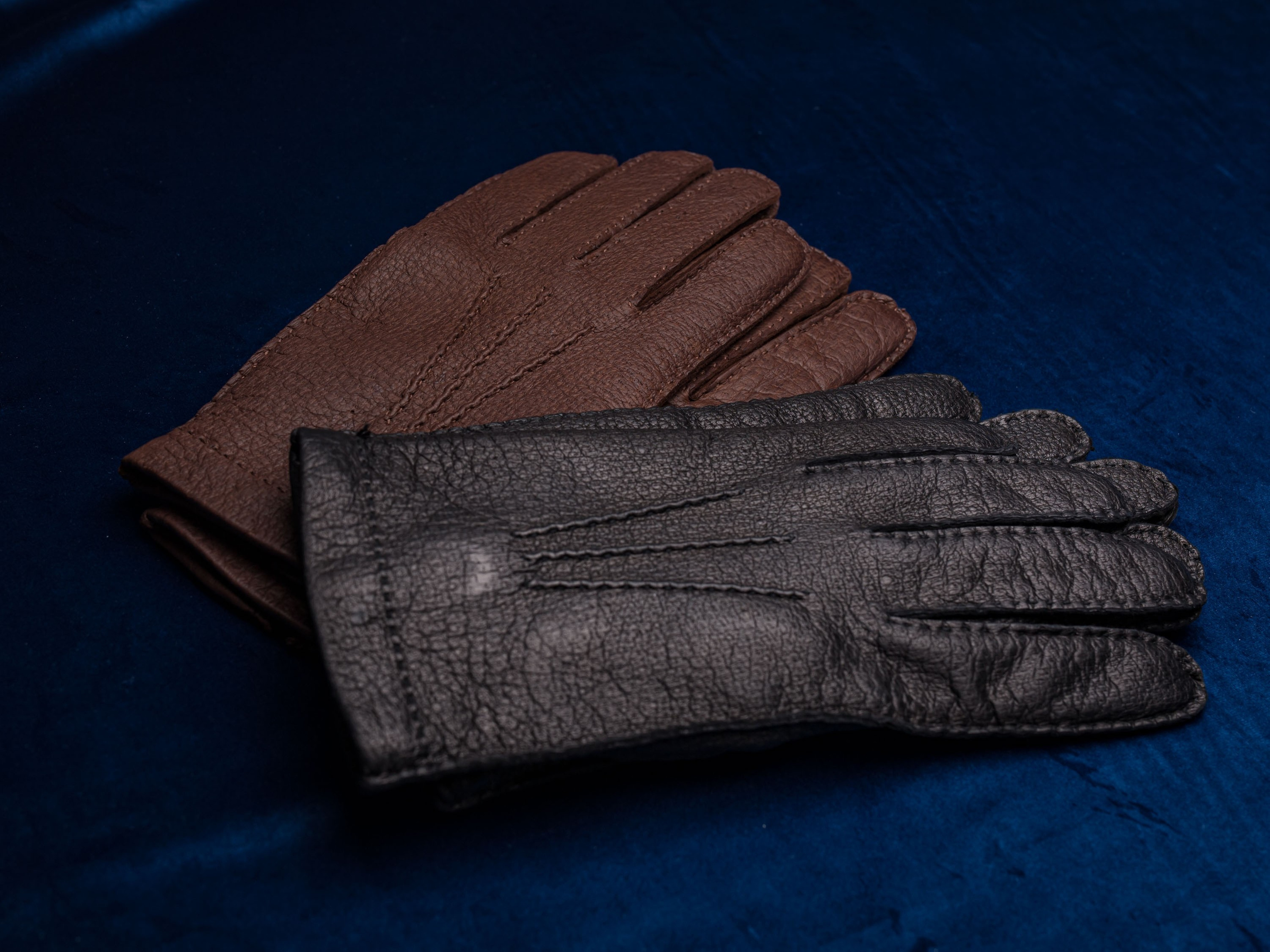 Skolyx gloves black peccary cashmere lined | Skolyx