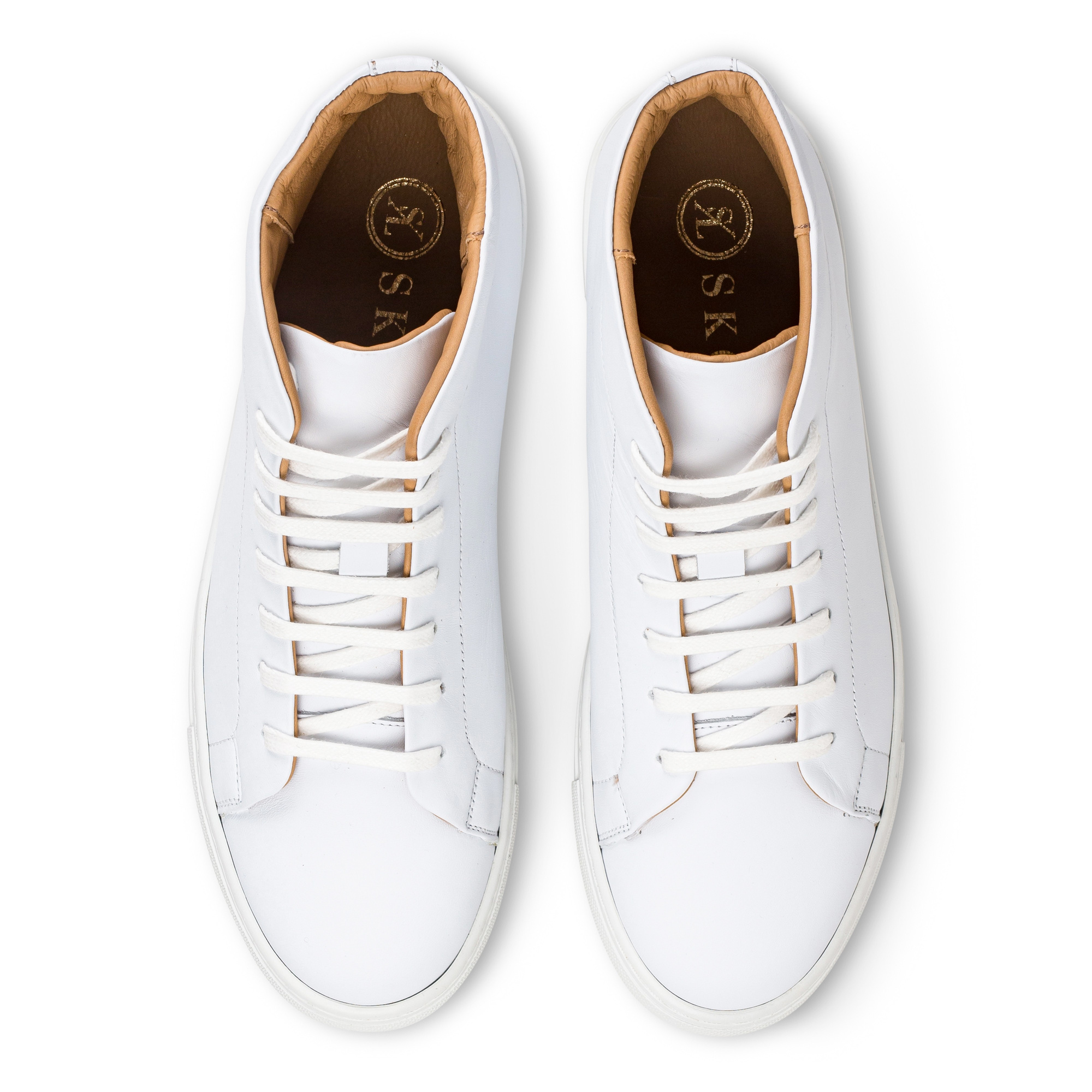 スニーカー LEATHER HIGH-TOP SNEAKERS High Top Leather Sneakers - JetPrint