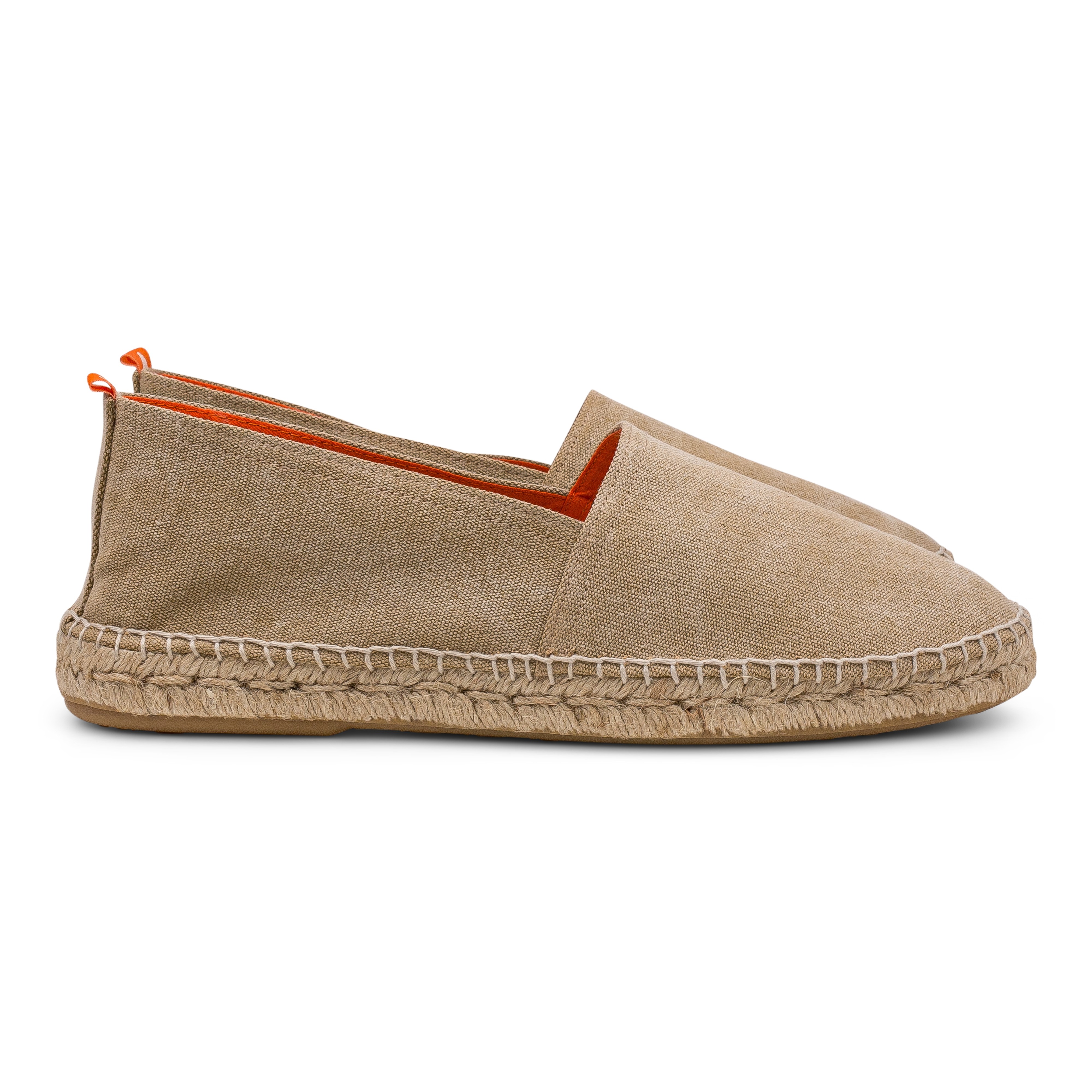 Abarca Espadrilles Camping Baumwolle sand