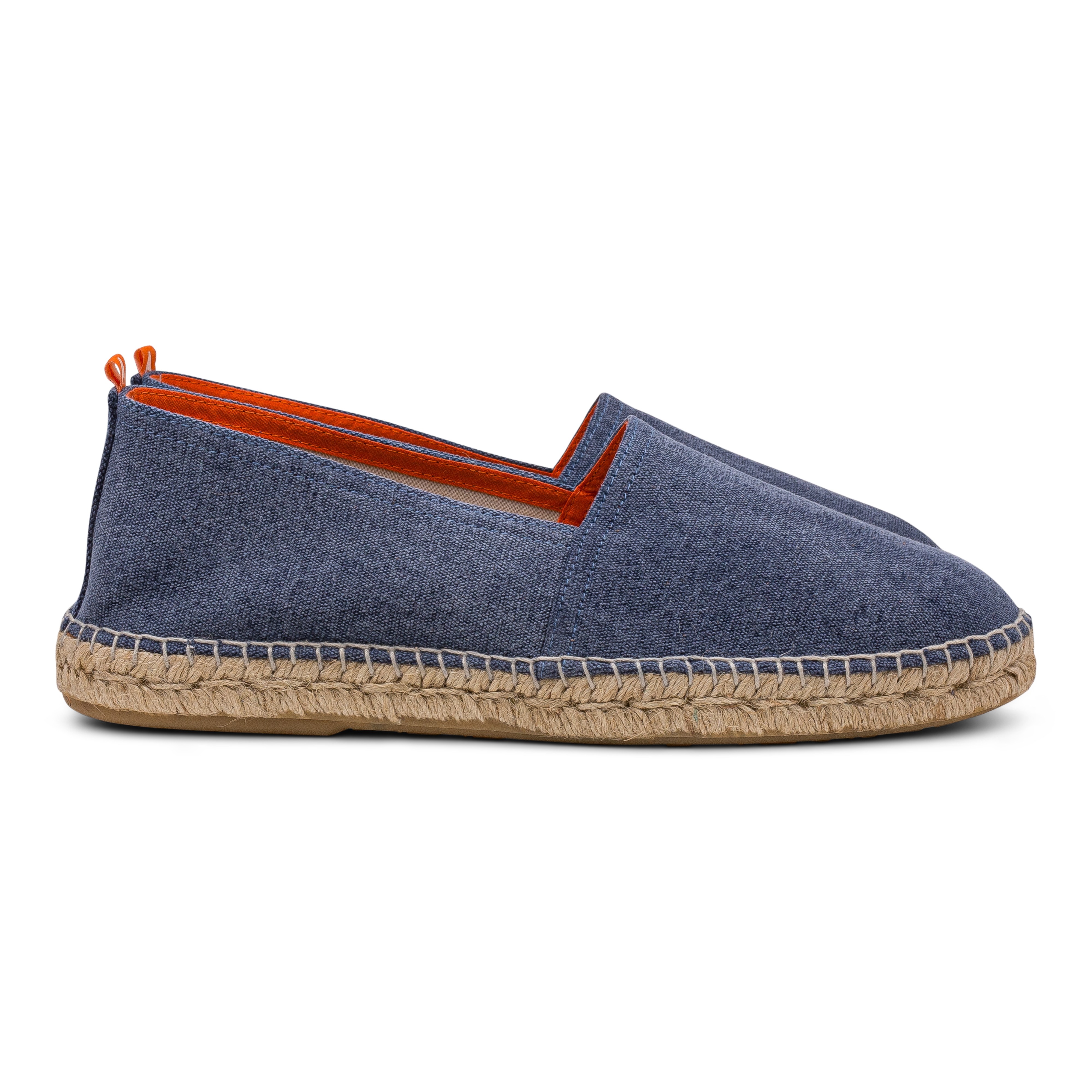 Abarca Espadrilles Camping Baumwolle blaue