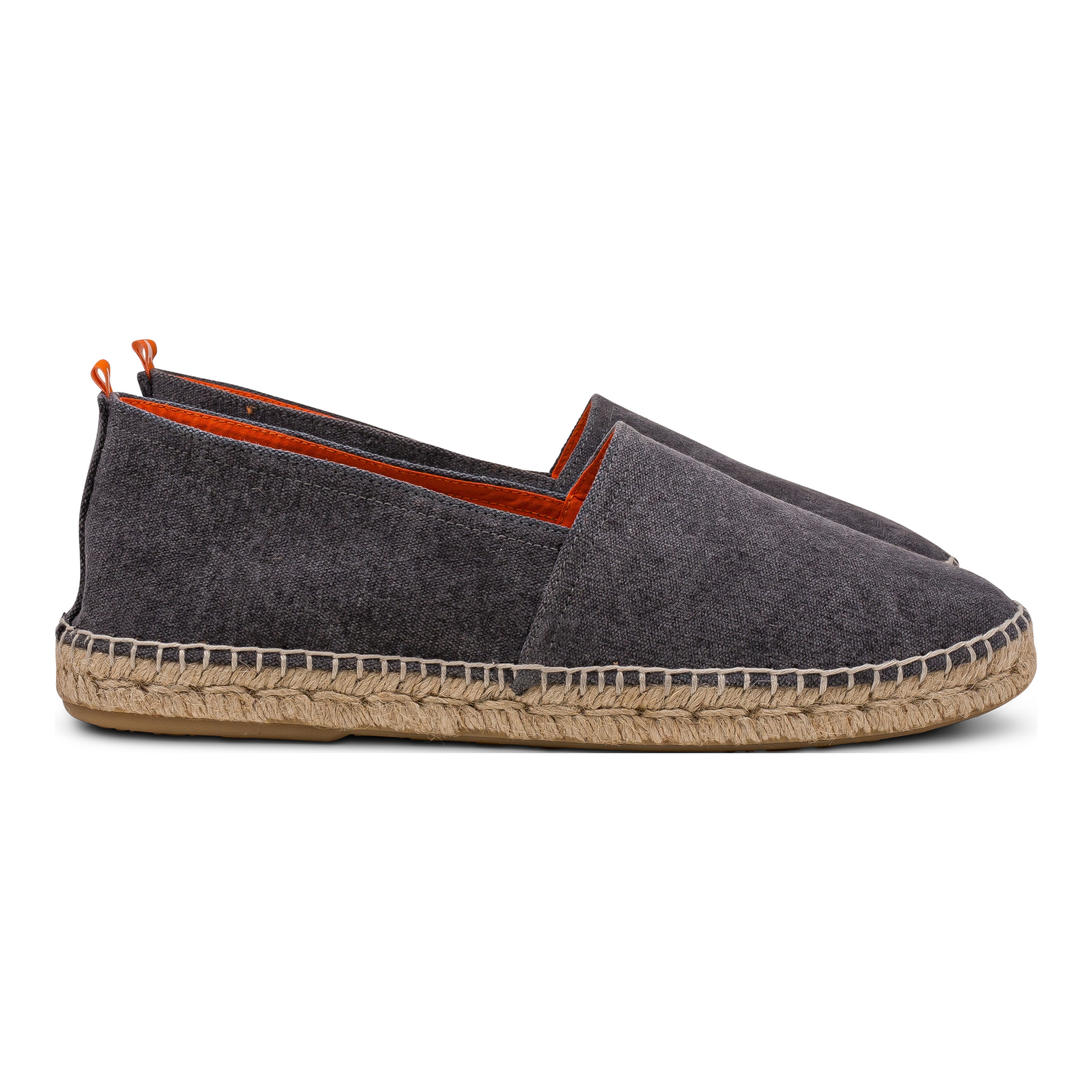 Abarca Espadrilles Camping Baumwolle dunkelgrauen