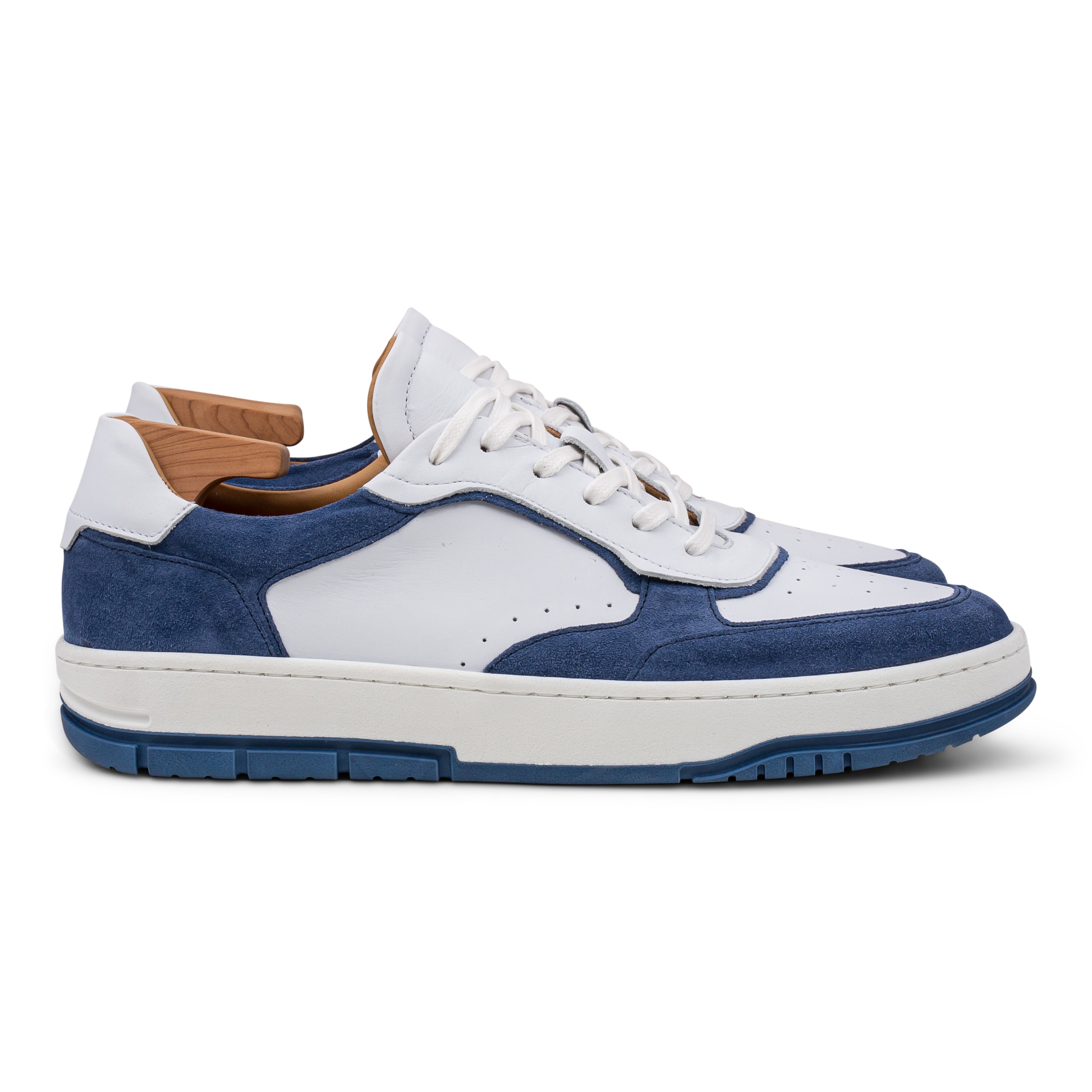 Skolyx Premium Court-Sneaker weiß und blau