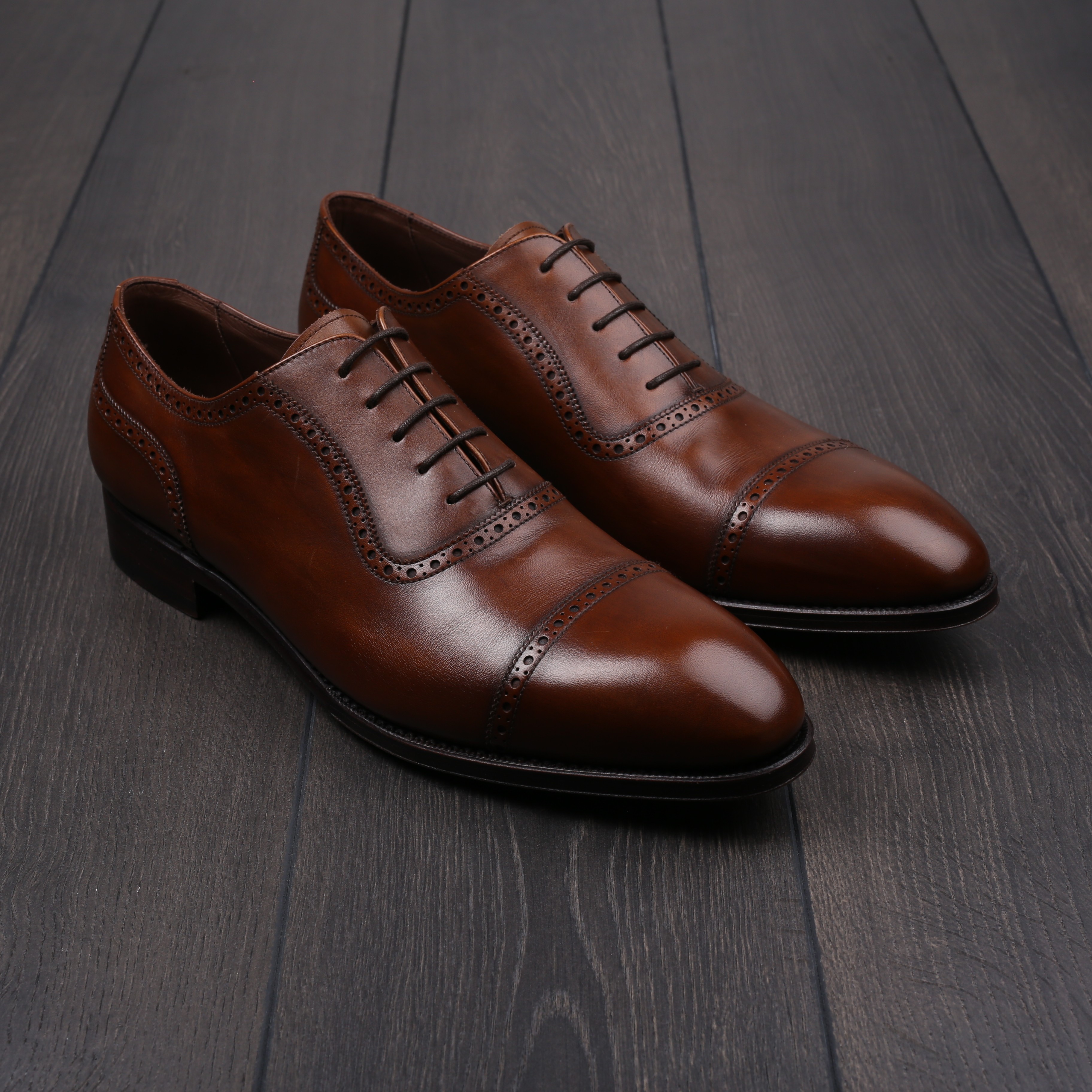 TLB adelaide oxford medium brown EU45 / UK11 - seconds