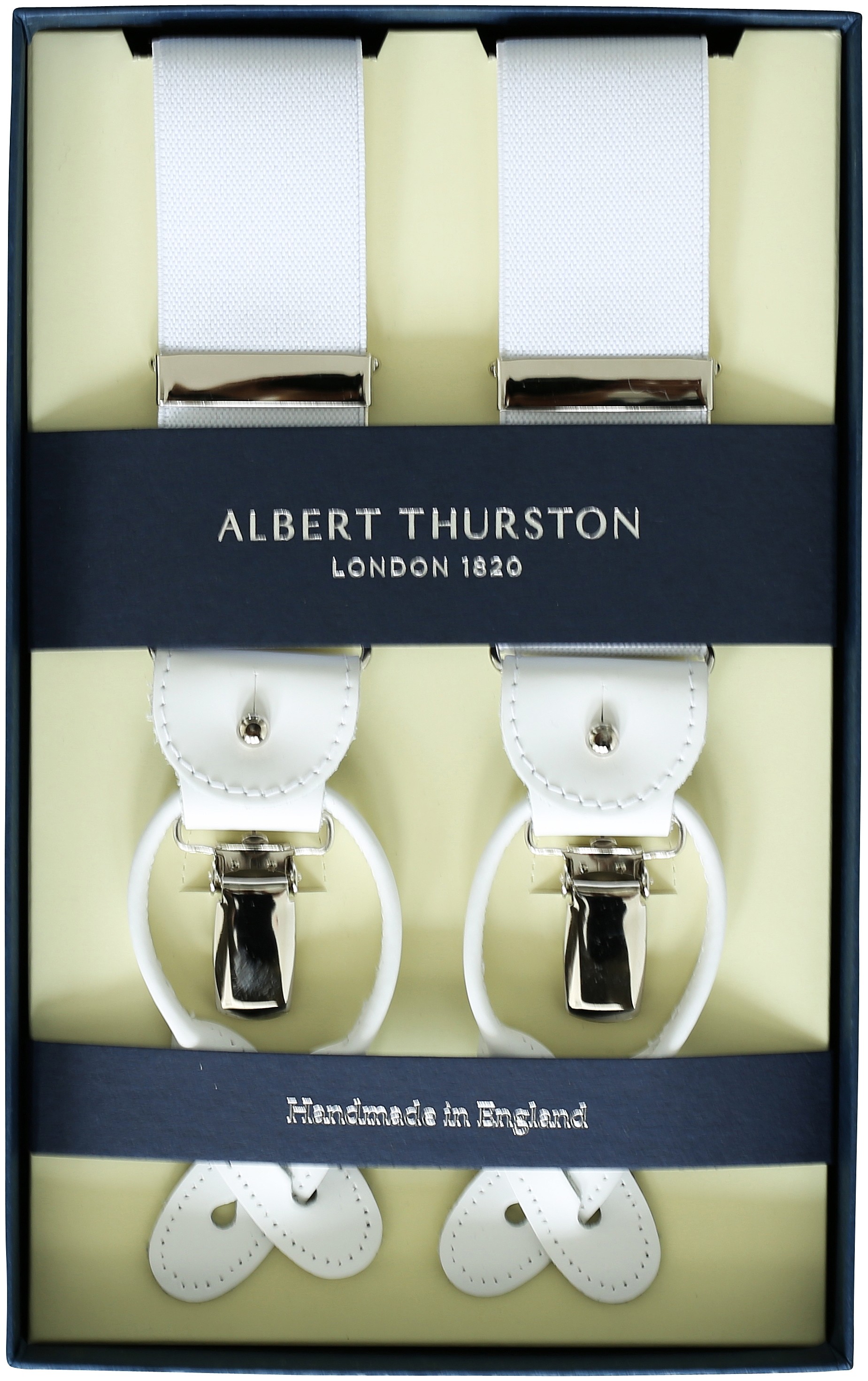 Albert Thurston Hosenträger weiß