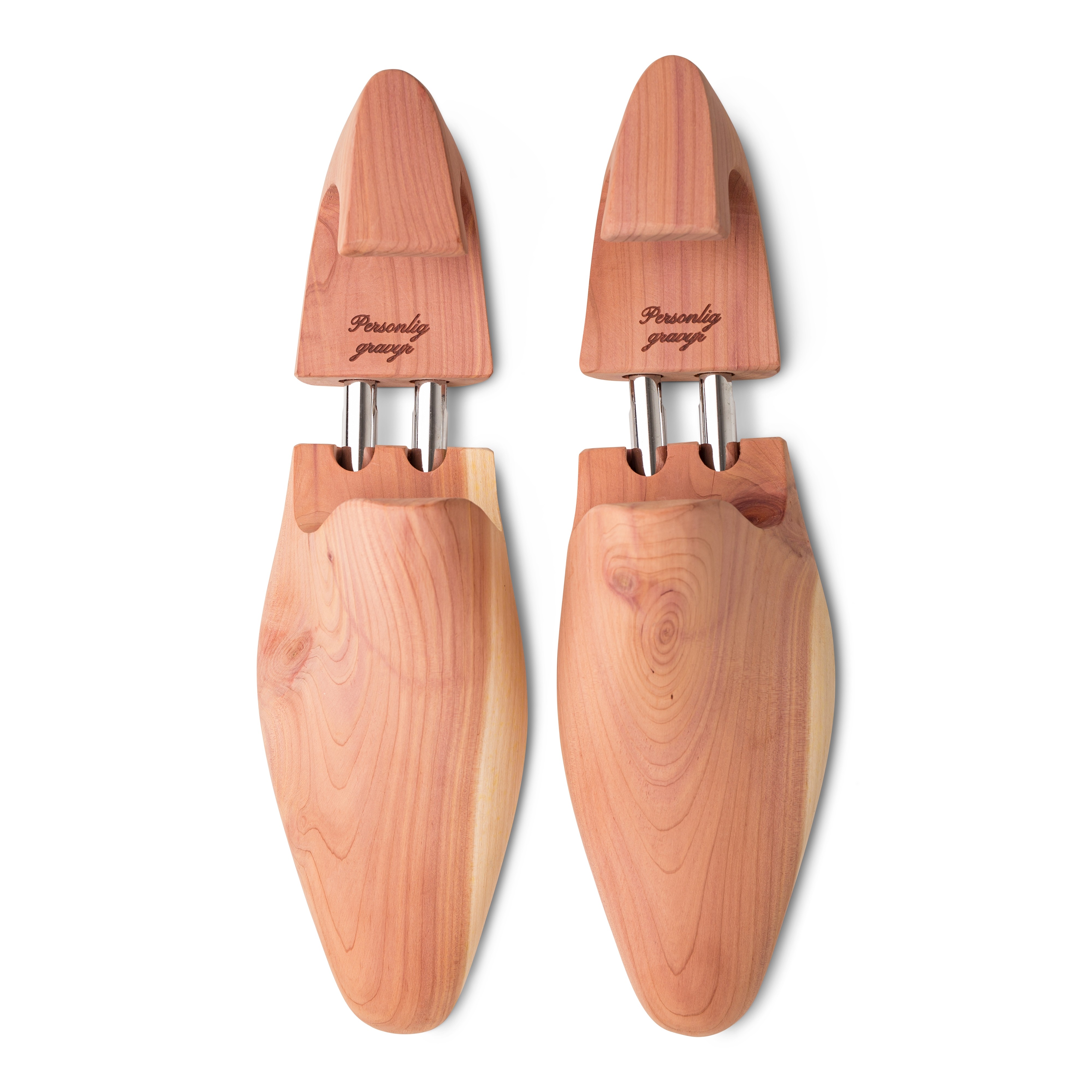Premium-Schuhspanner aus Zedernholz mit Gravur