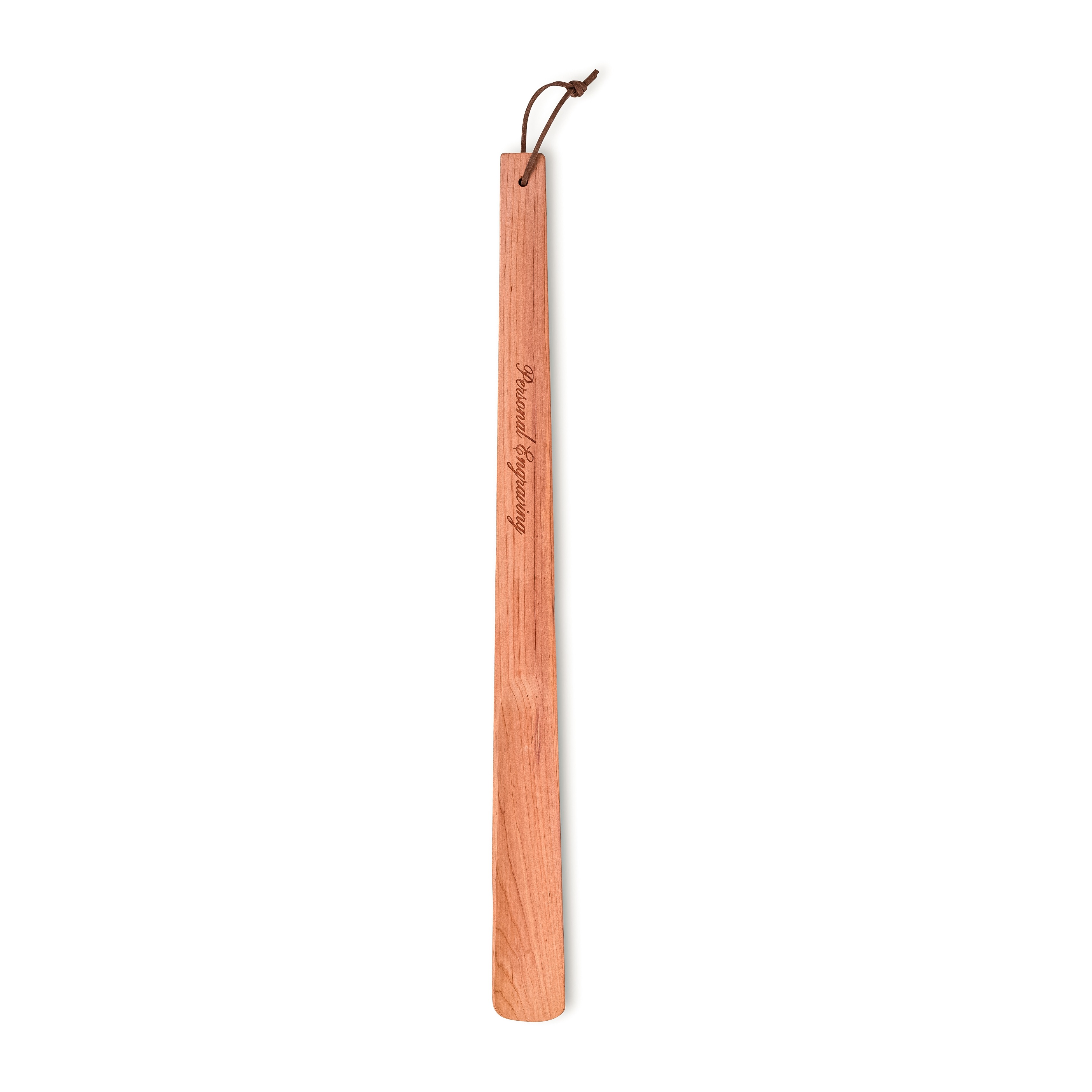 Calzascarpe in cedro 50 cm con incisione