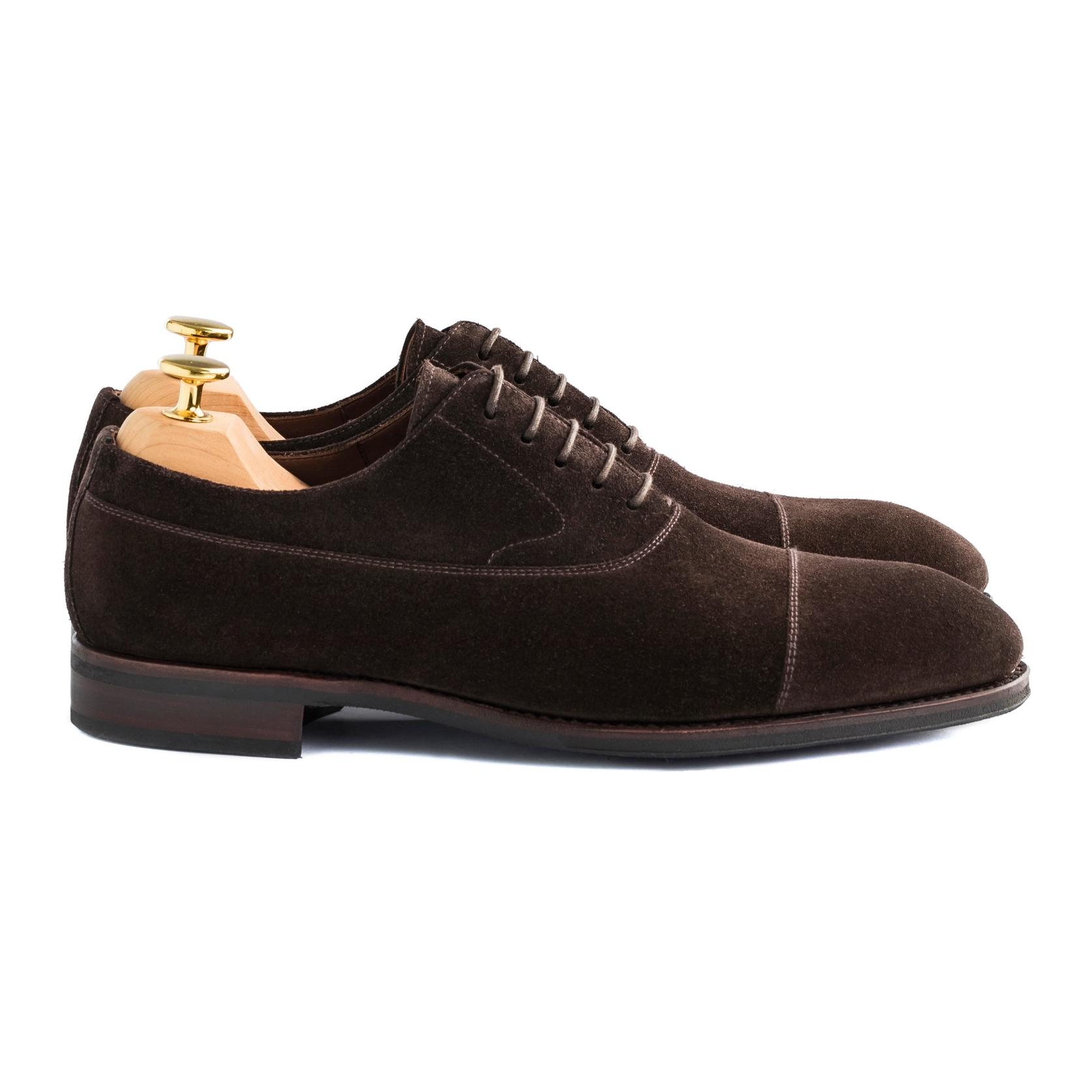 TLB Balmoral Oxford in dunkelbraunem Wildleder