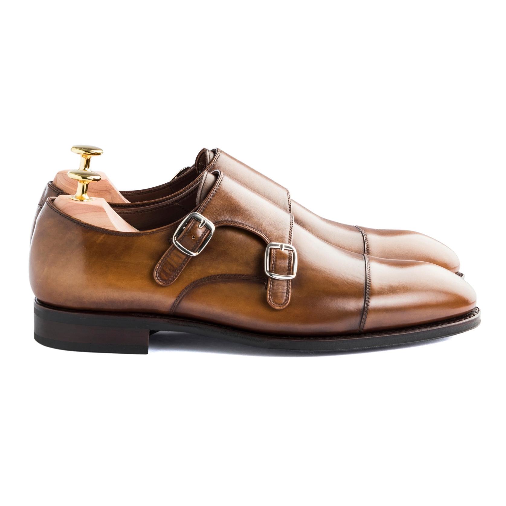 TLB Plain Double Monk Old England Mittelbraun