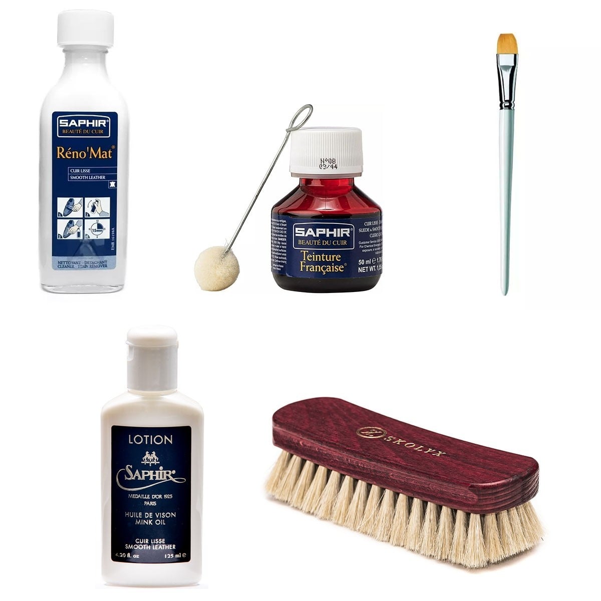 Mittleres Lederpflegepaket - Zum Färben von Leder