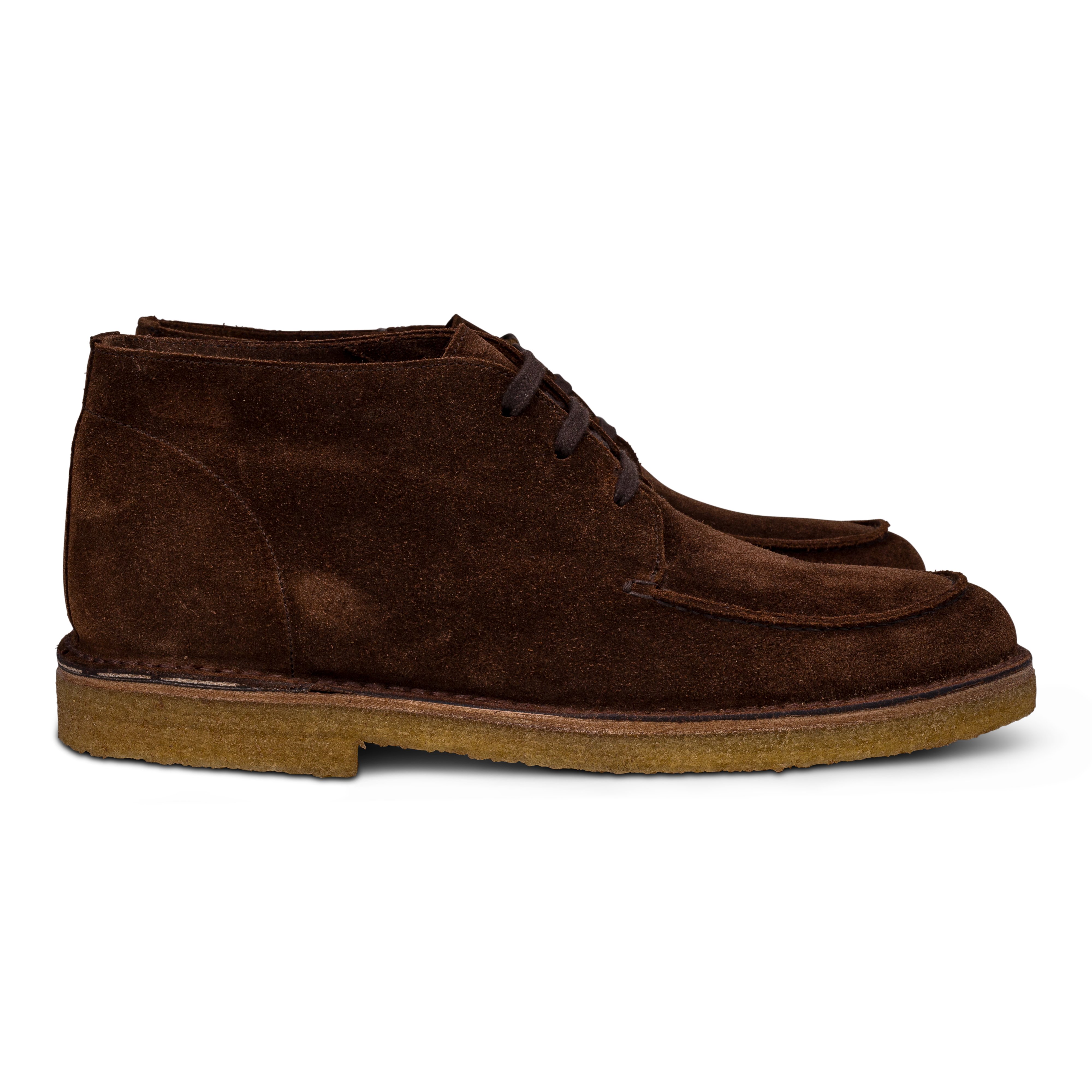 Yanko Stitchdown apron boot mittelbraun Wildleder