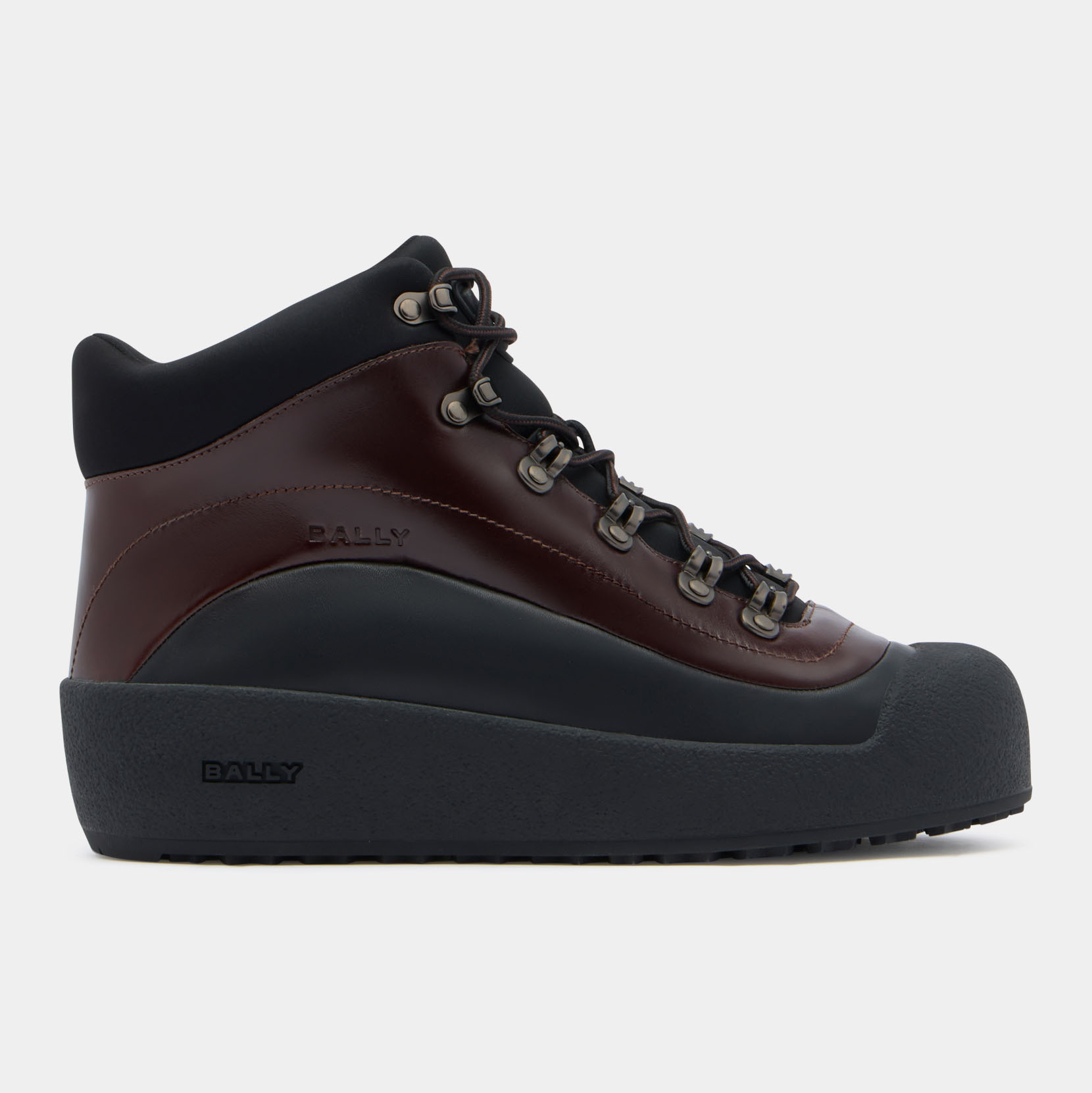 Bally Curling Hiking Stiefel DHerren Calys III dunkelbraun und schwarz