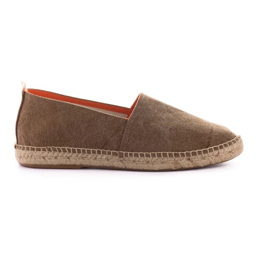 Abarca Espadrilles Camping Baumwolle braun