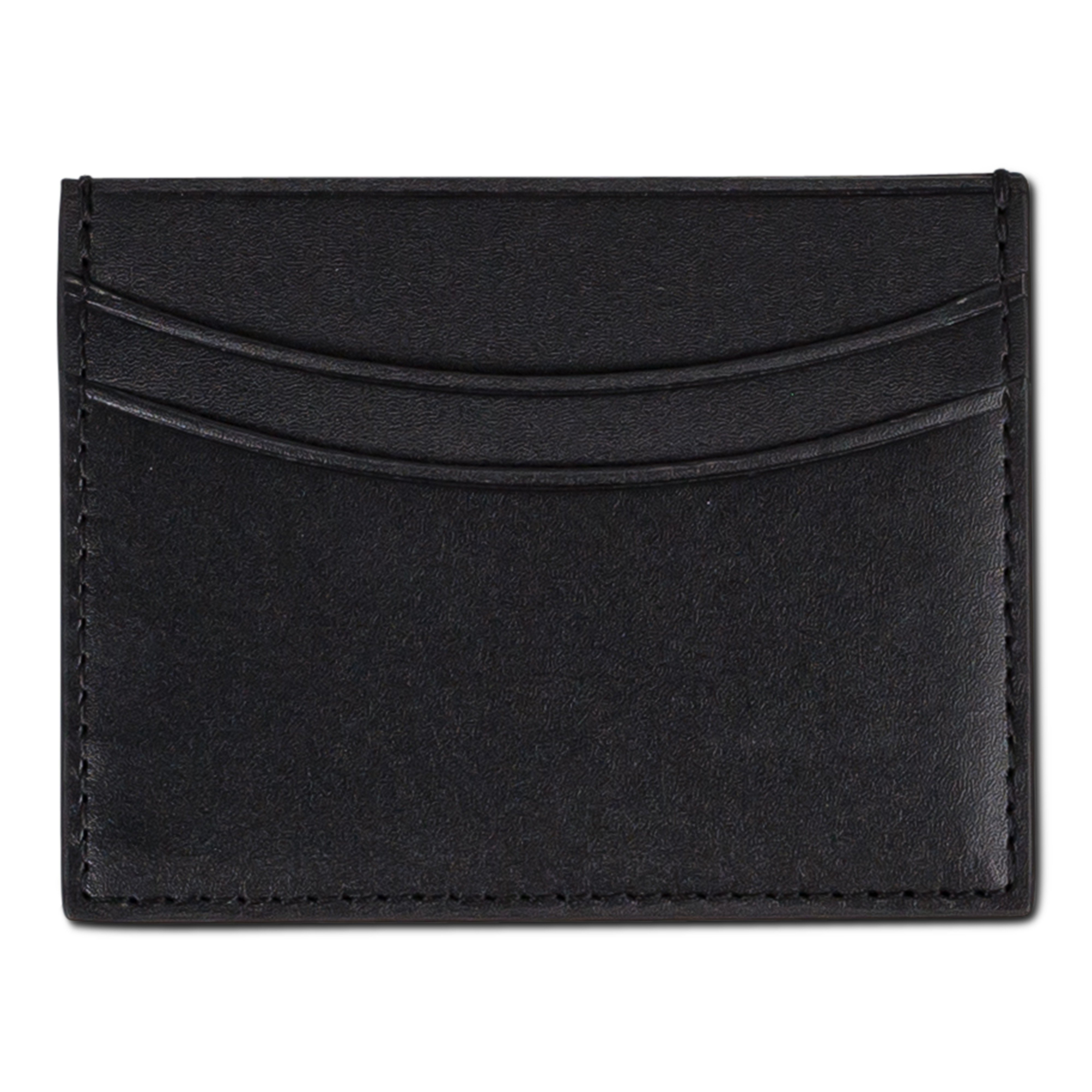 Portacarte in pelle nera