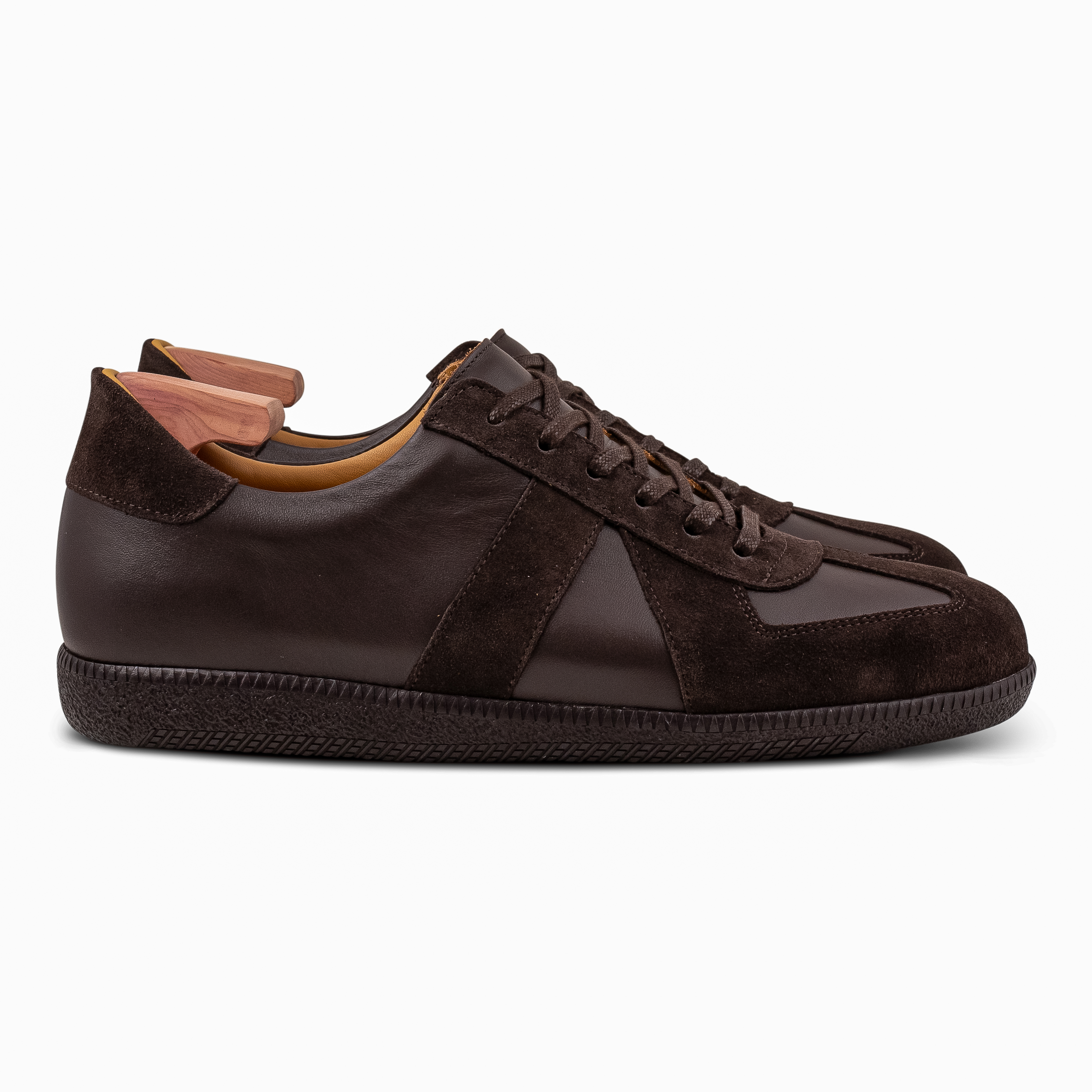 Skolyx Premium-GAT-Sneaker dunkelbraun mit dunkler Sohle