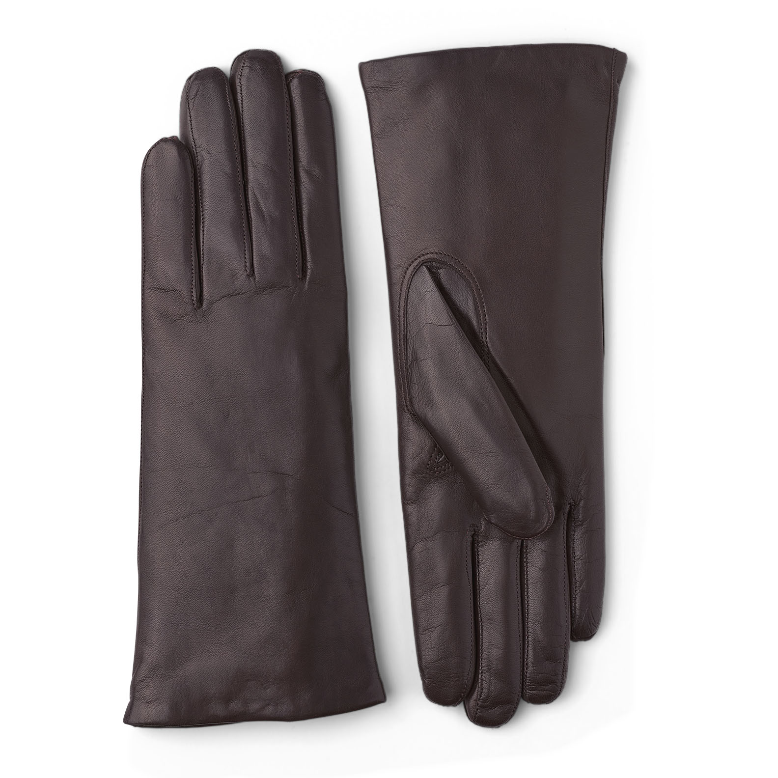 Hestra Damenhandschuhe Hairsheep 3 Bt Piqué Cashmere dunkelbraun