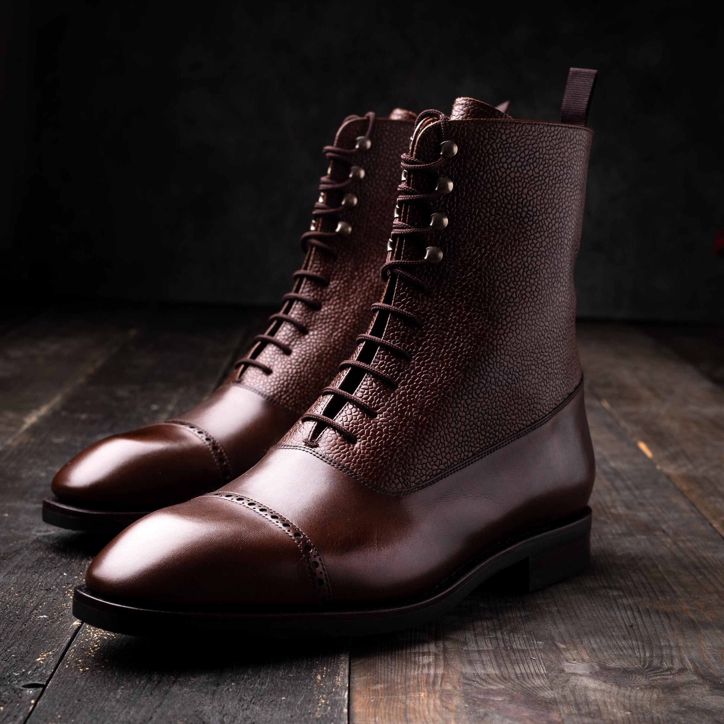 Yanko Balmoral Stiefel dunkelbraun