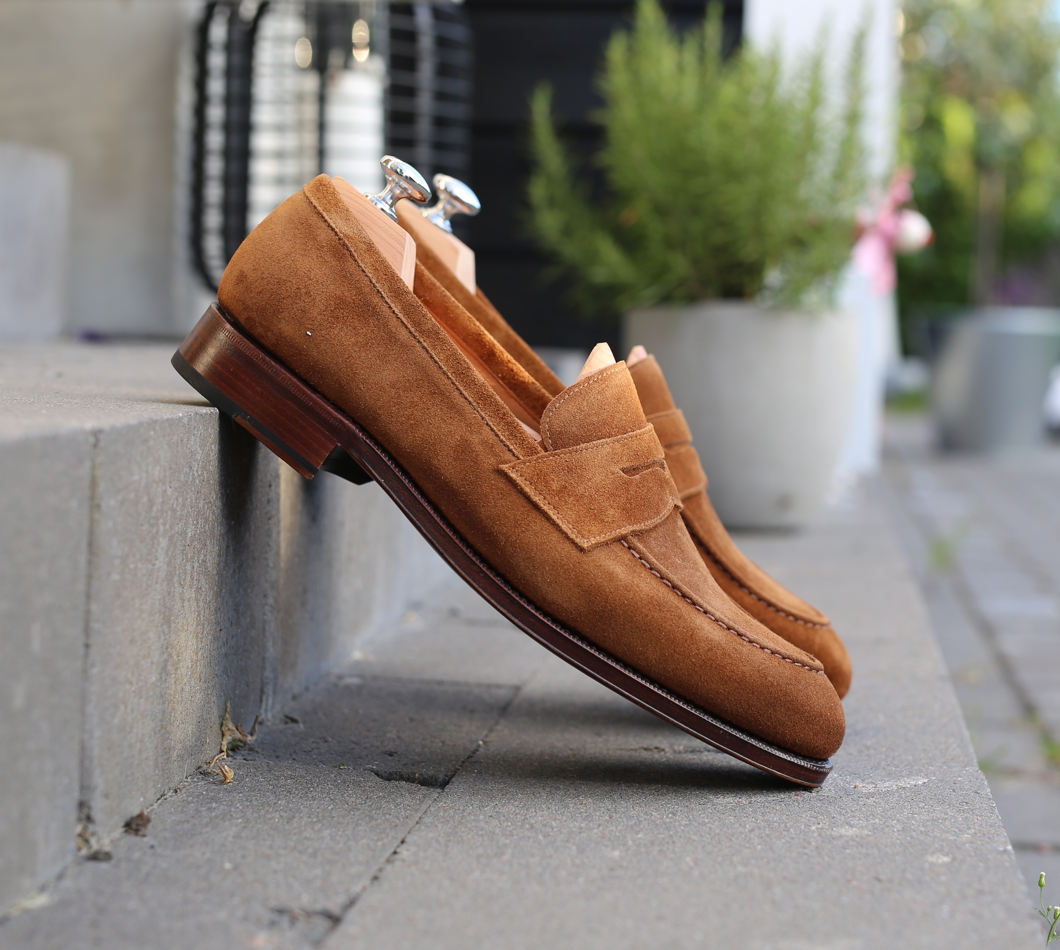 Yanko penny loafer hellbraun Wildleder