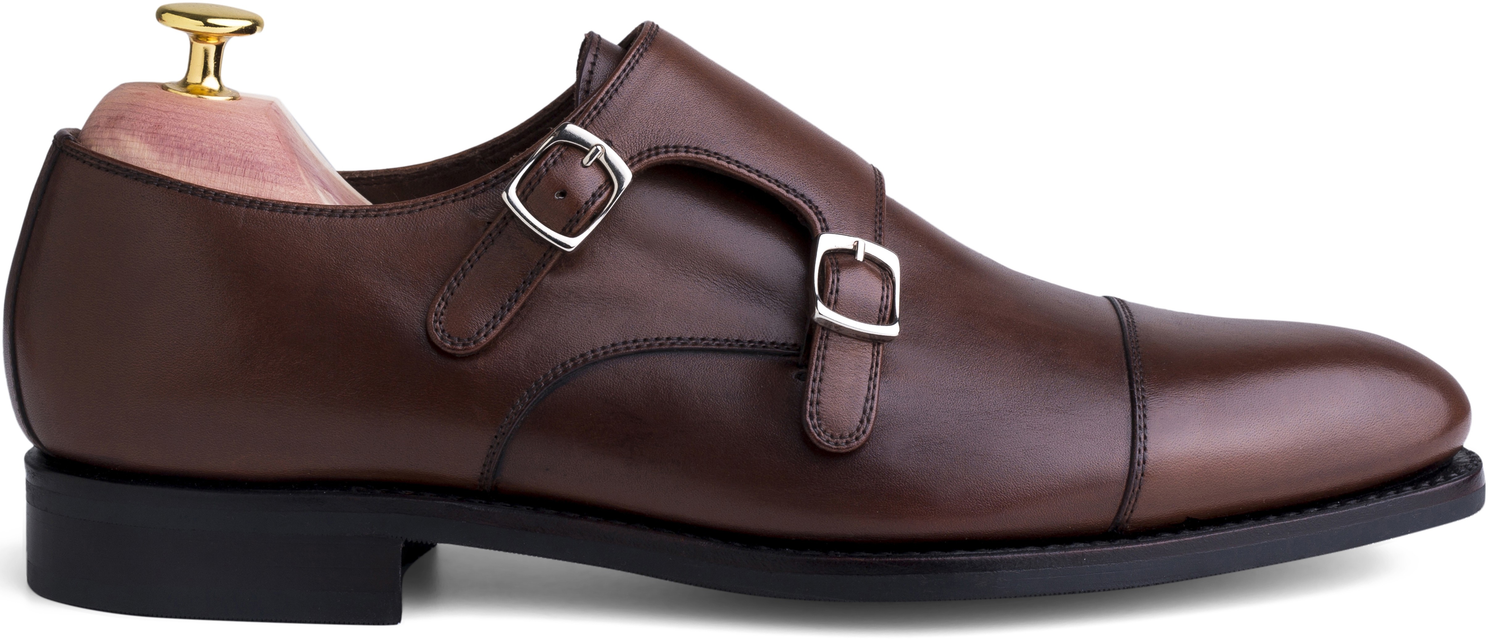 Skolyx dunkelbraun Doppel-Monkstrap