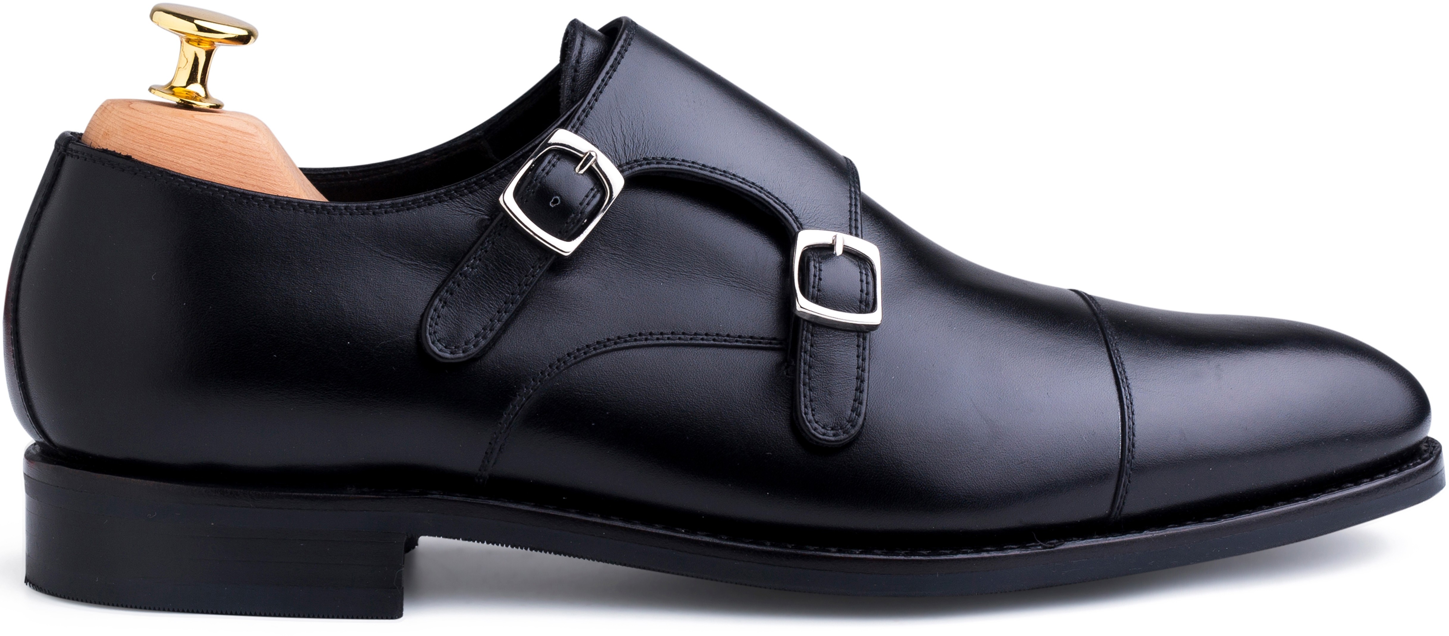 Skolyx schwarz Doppel-Monkstrap