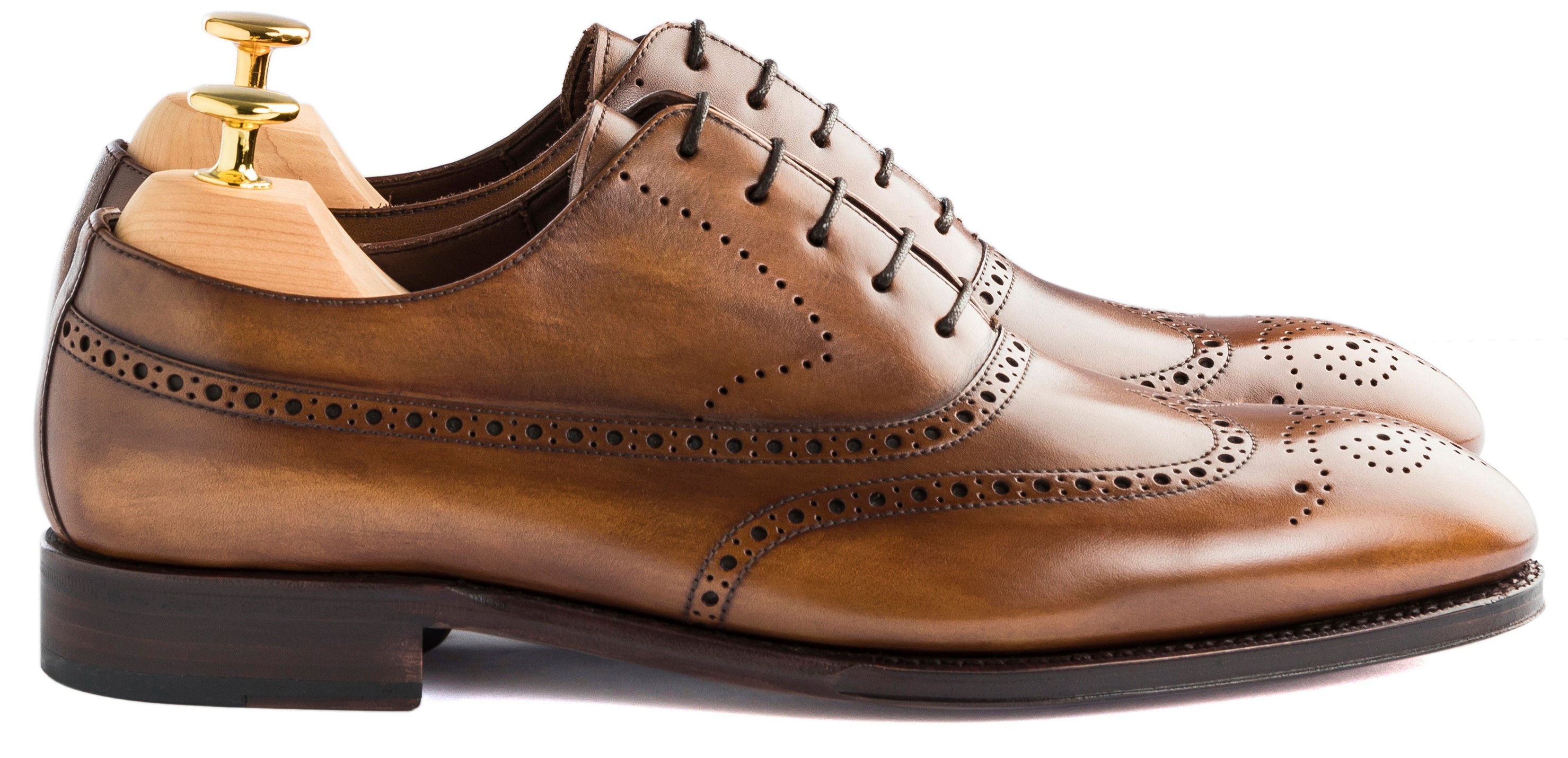 TLB Faux Wingtip Old England Medium Brown