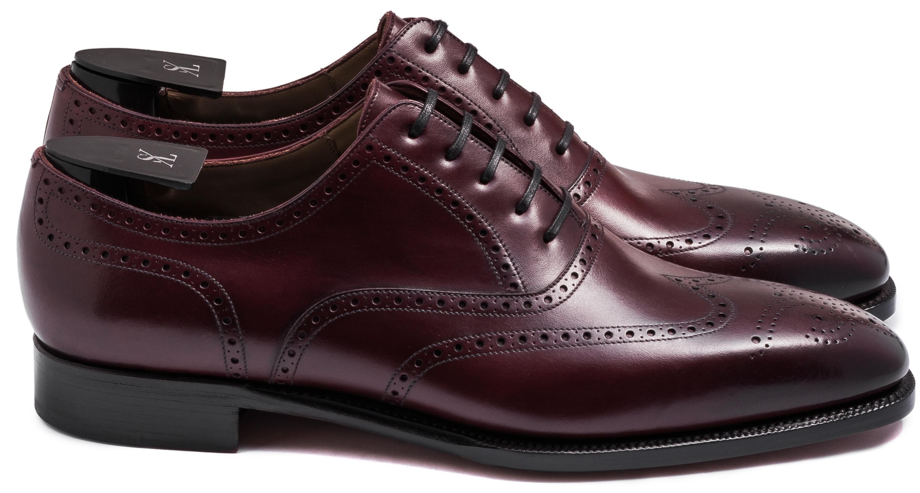 TLB Artista Faux full brogues i Vegano bordeauxrød