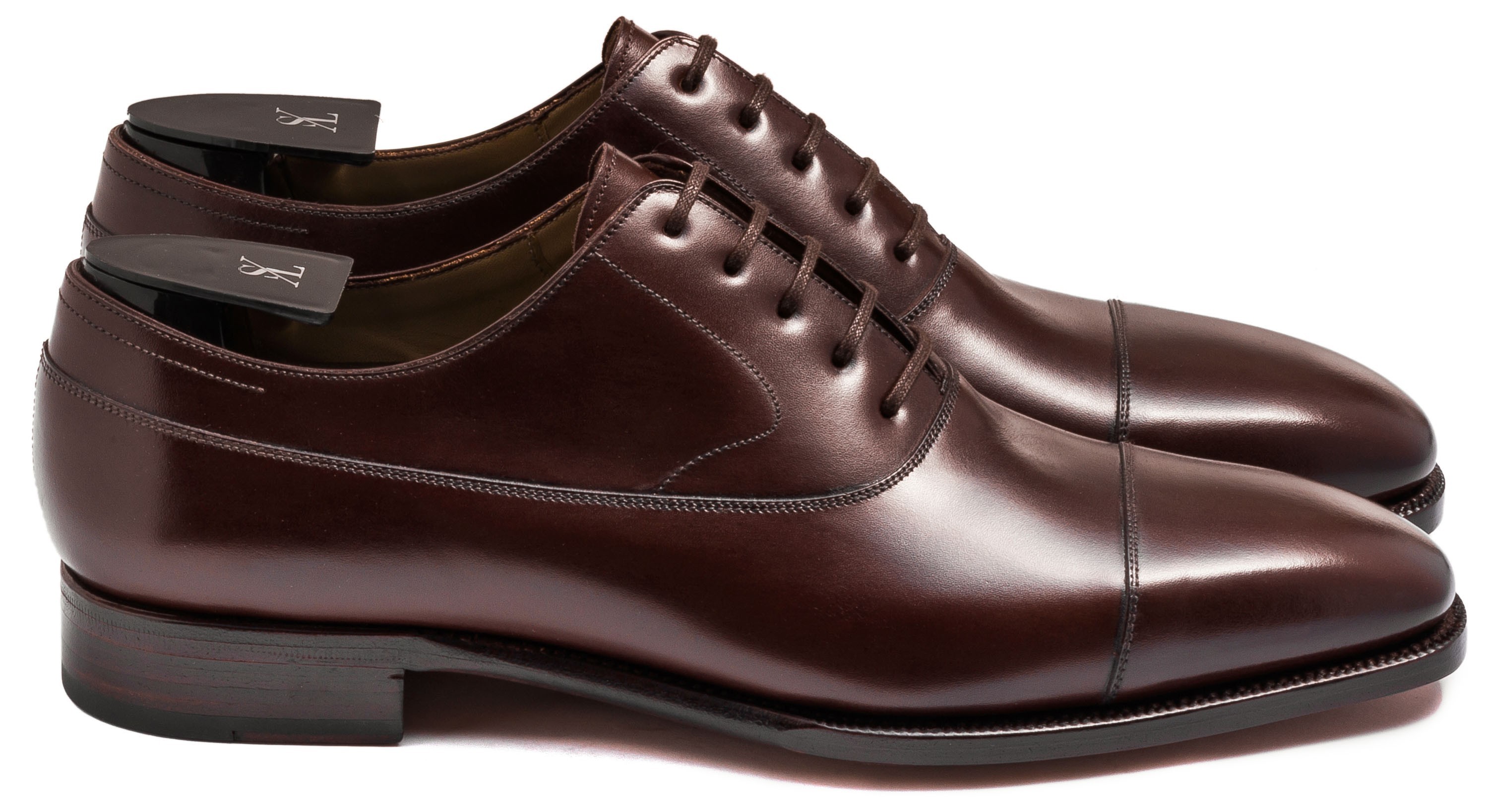 TLB Artista Cap toe Balmoral Oxfords i Vegano mørkebrun