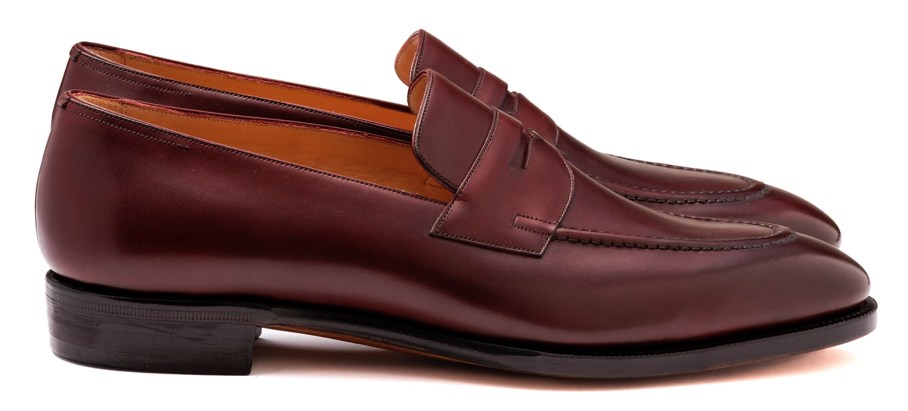 TLB Artista Penny loafers i Vegano bordeauxrød