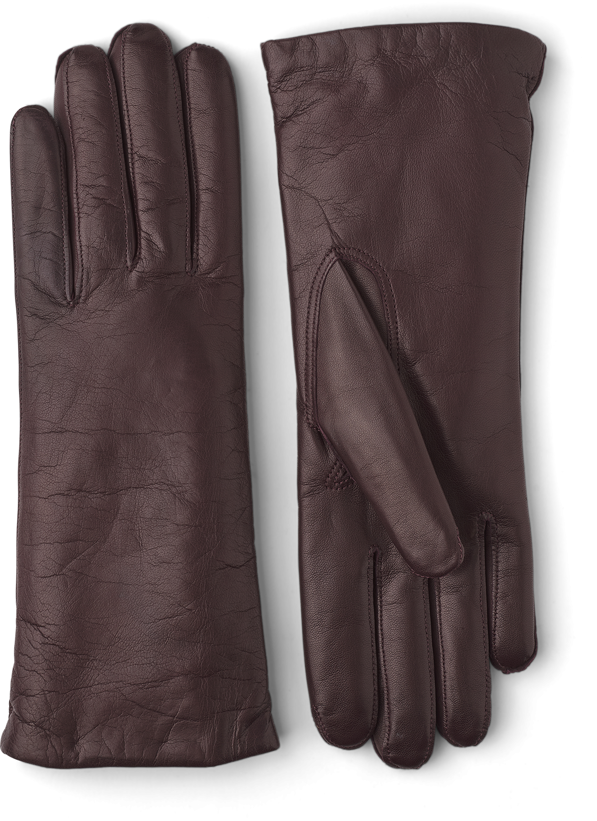 Gloves Hestra donna bordeaux foderati in cashmere