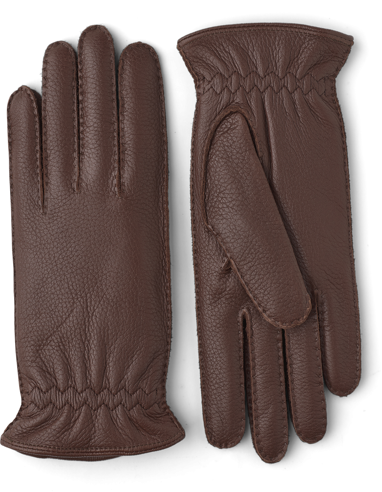 Hestra handgefertigte Kleid Handschuh Kaschmir gefüttert Elch Mitte braun