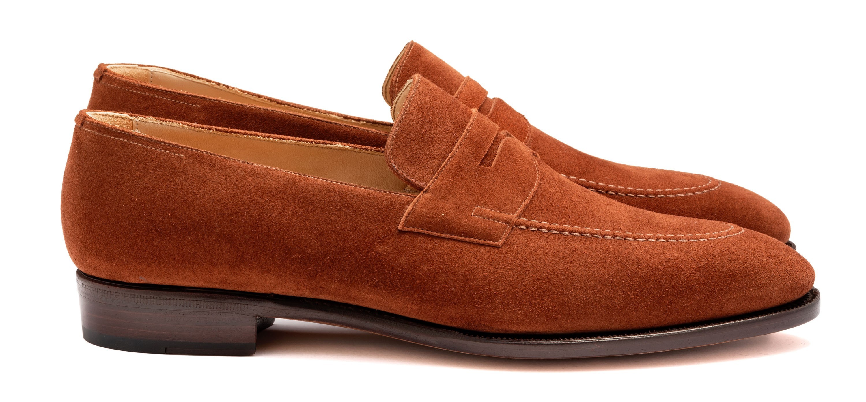 TLB Artista penny loafers i polo ruskind
