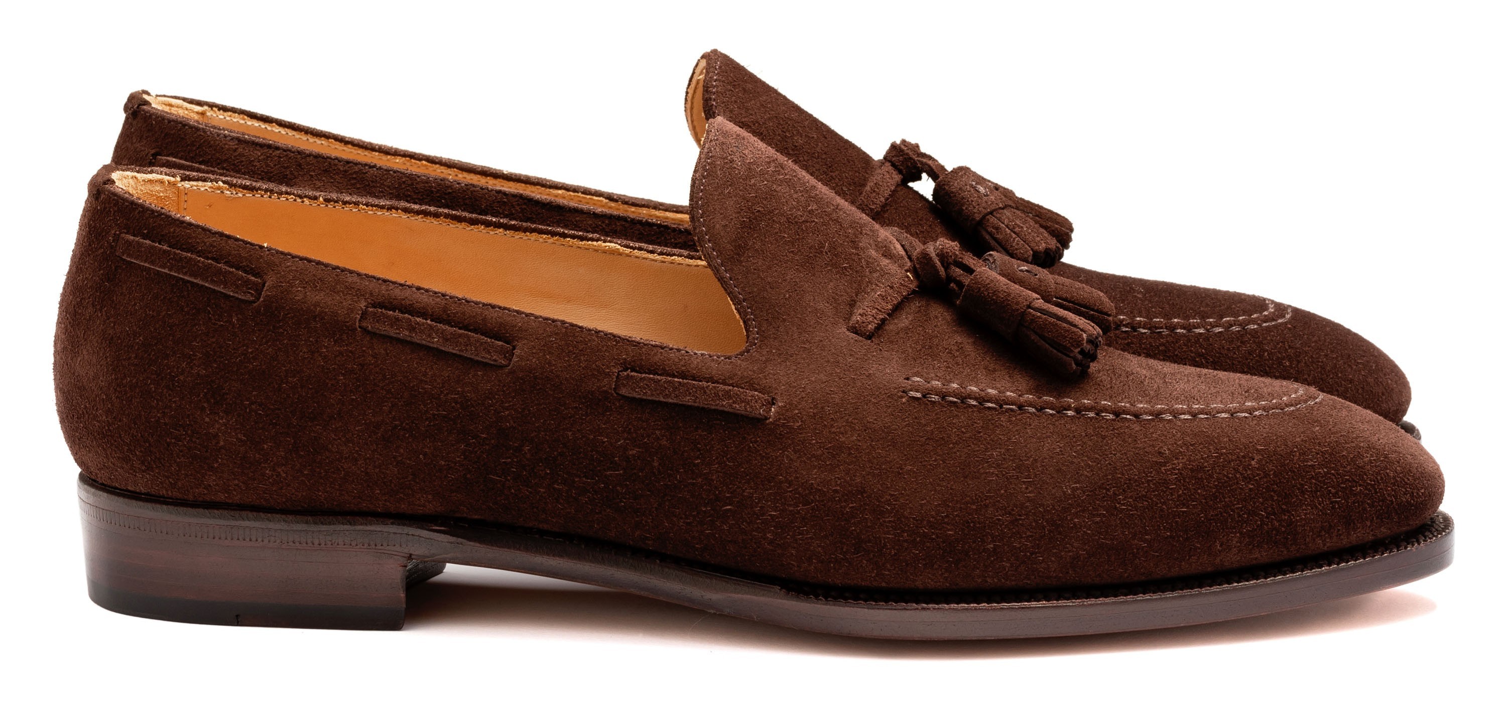 TLB Artista Tassel Loafer Dunkelbraun Wildleder