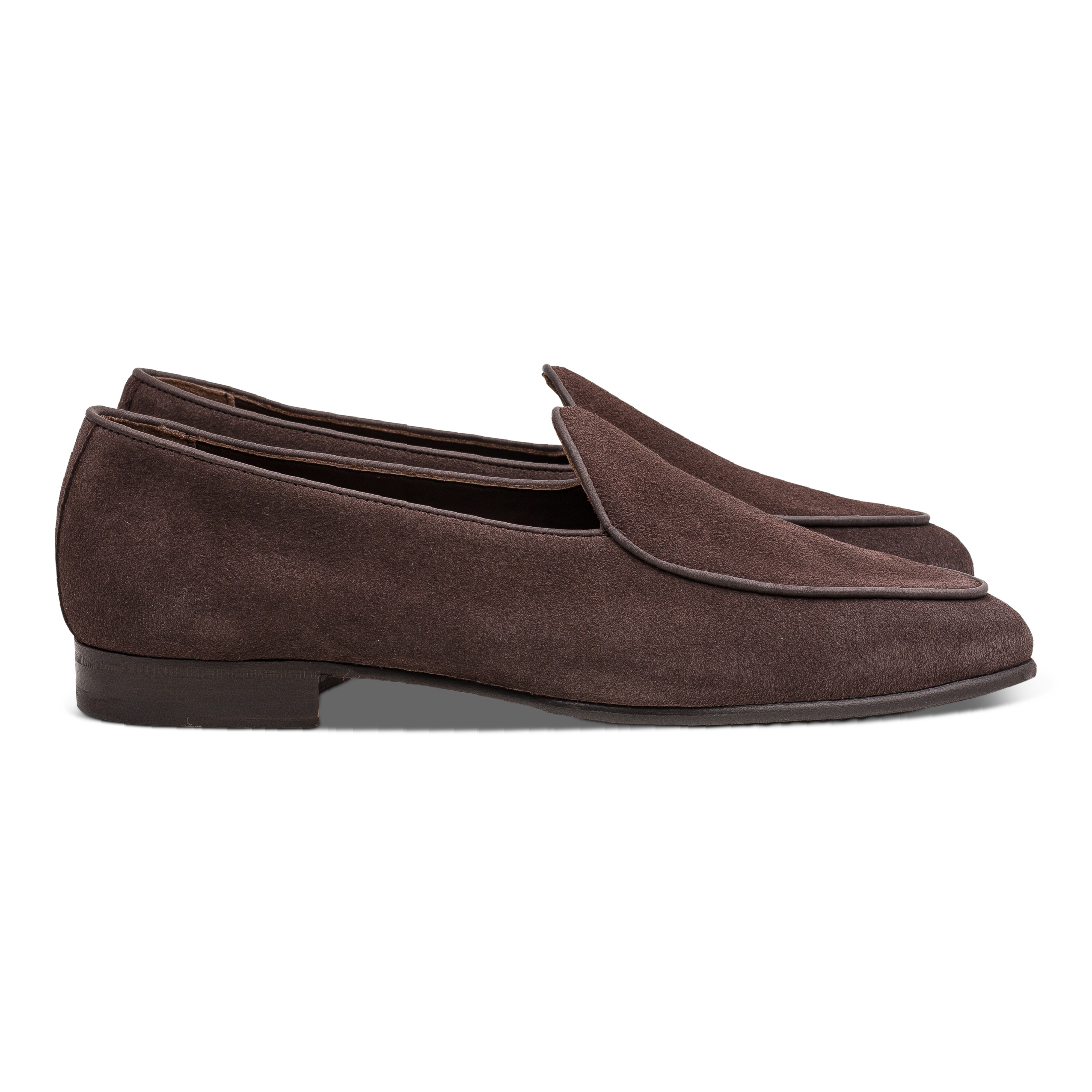 Yanko classic Belgian loafer dunkelbraun reverse kudu Wildleder