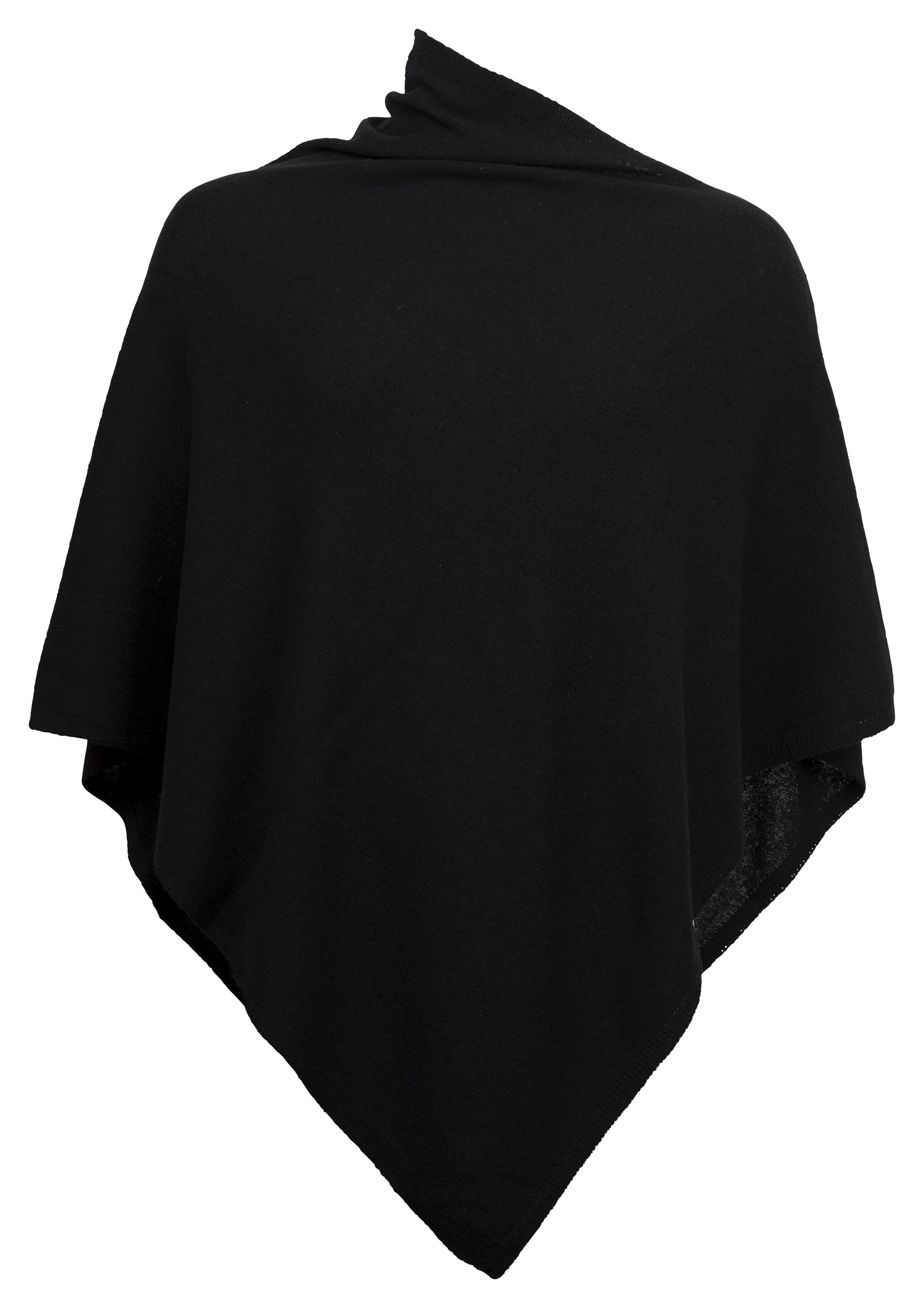 Poncho aus einer Kaschmirmischung