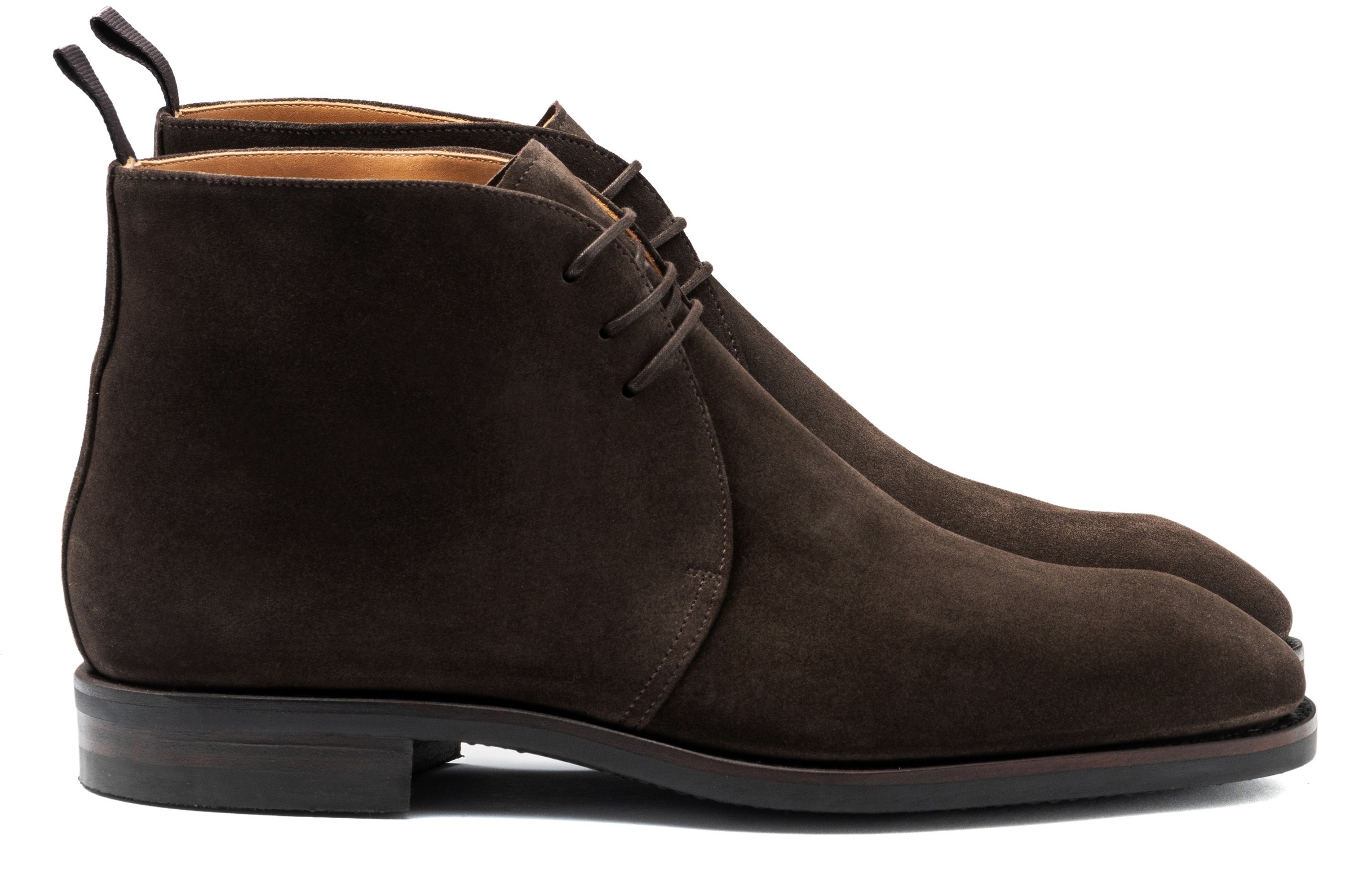 Yanko Chukka Stiefel dunkelbraun Wildleder
